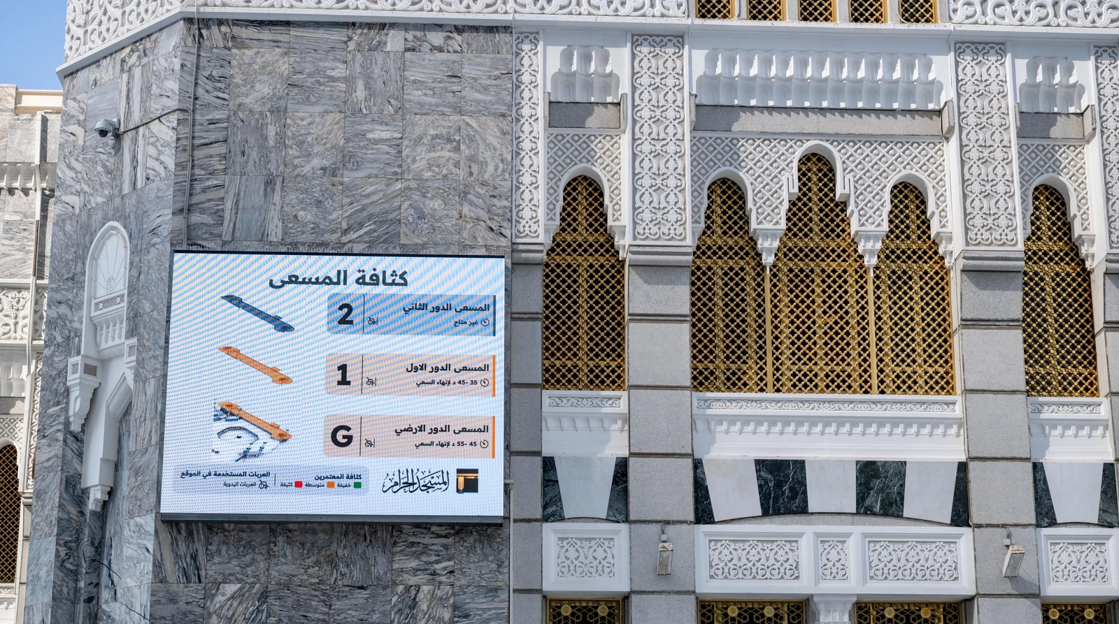 خريطة تفاعلية تسهّل معرفة كثافة المطاف والمسعى