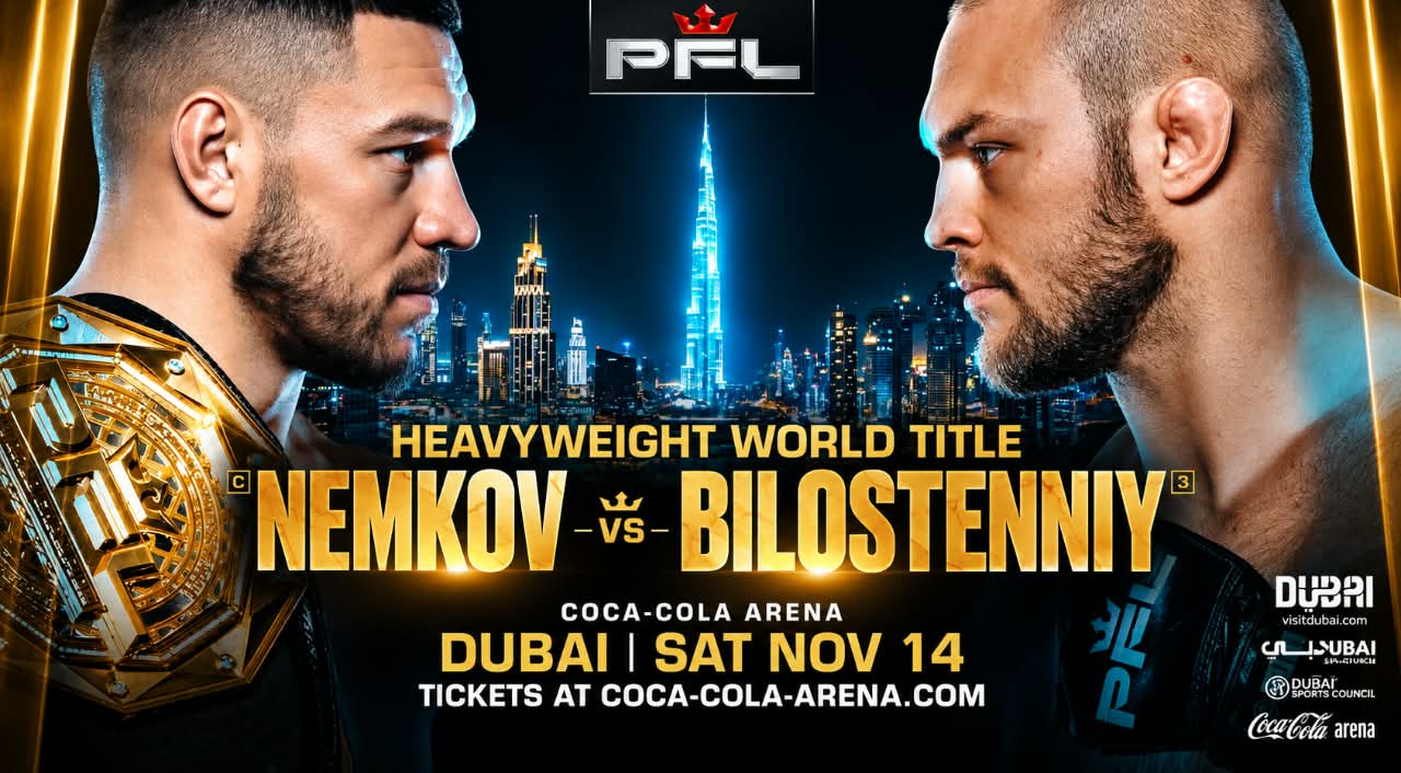 Heavyweight gold on the line as Vadim Nemkov defends PFL world title against Sergei Bilostenniy