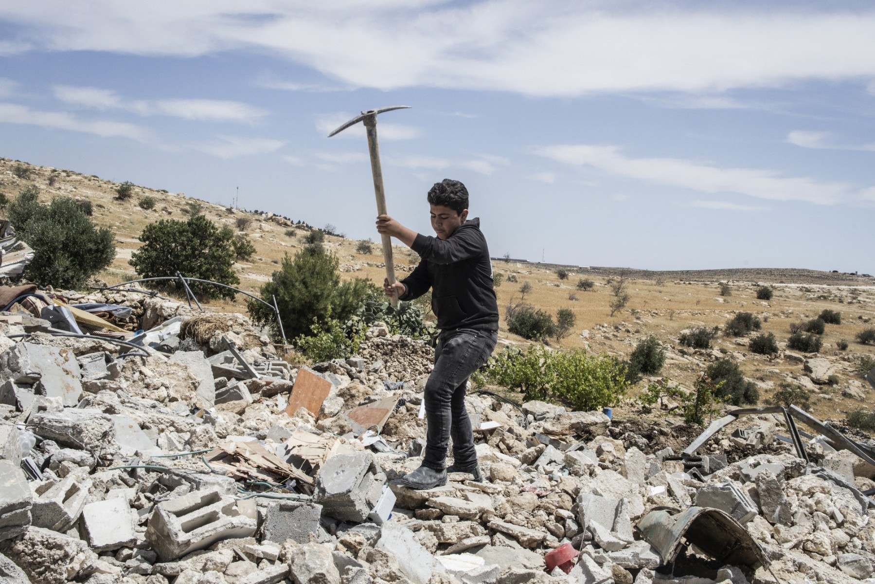 Israeli forces demolish Palestinian home in Masafer Yatta