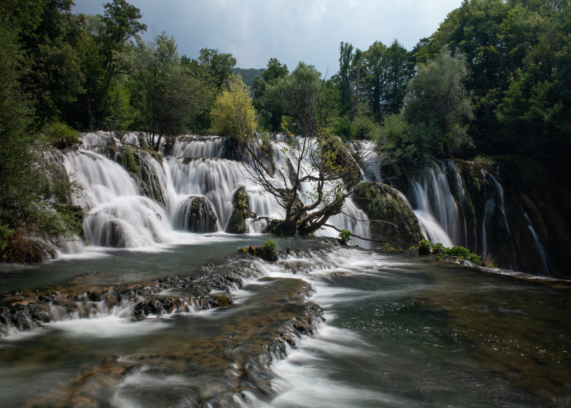 A serene view of cascading waterfalls in Bosnia. (Mohammed Al-Atiq)