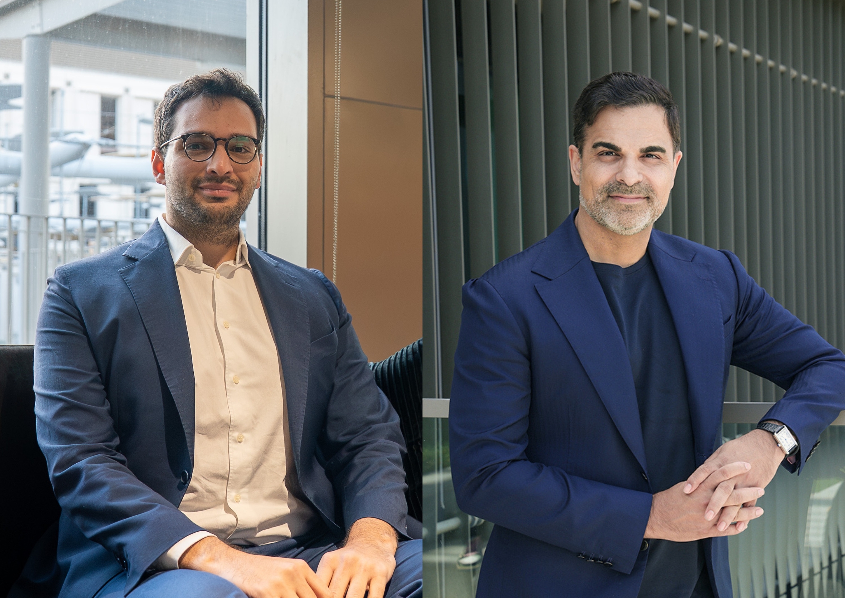 Gianluca Masini, country manager at Fuze Finance Switzerland, Mo Ali Yusuf, Fuze Finance CEO. Fuze/Murtaza Khurshid