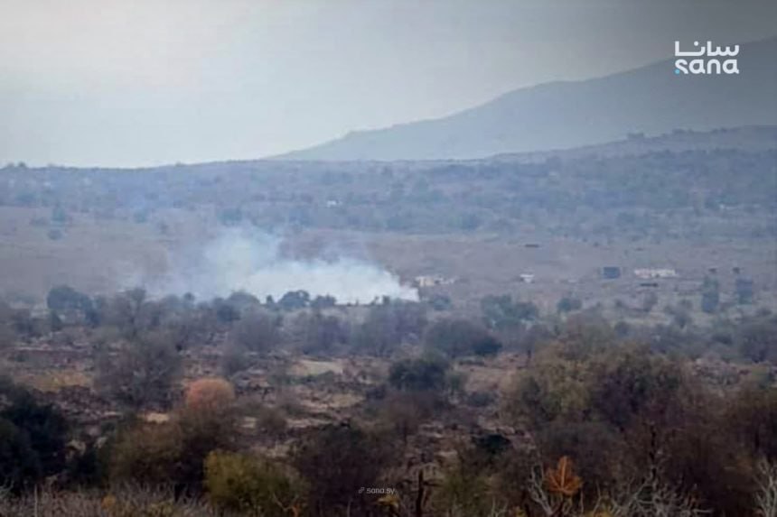 Israeli forces bomb Syrian town in Damascus countryside