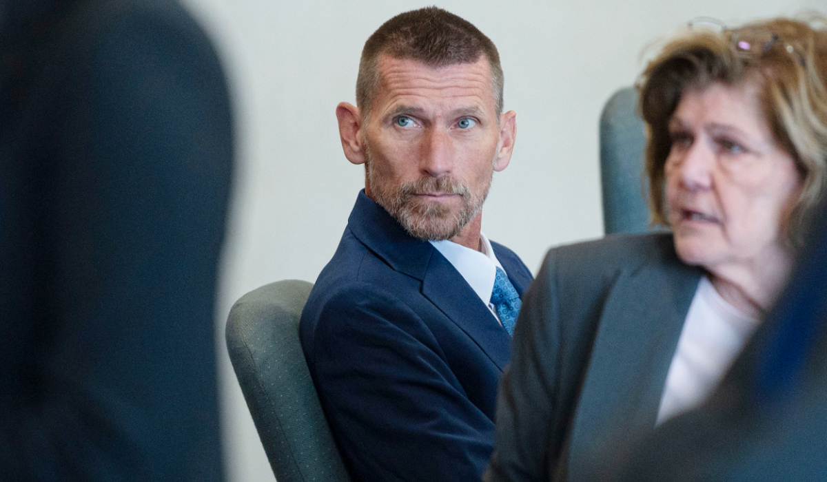 Jason Eaton appears in court during his trial in Burlington, Vt., Monday, Sept. 14, 2026. (AP)
