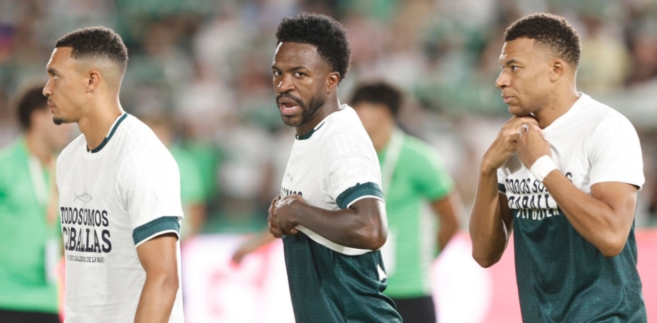 Mbappé and Vinícius caught in Spain’s great migration debate after obscuring message on Ceuta shirts