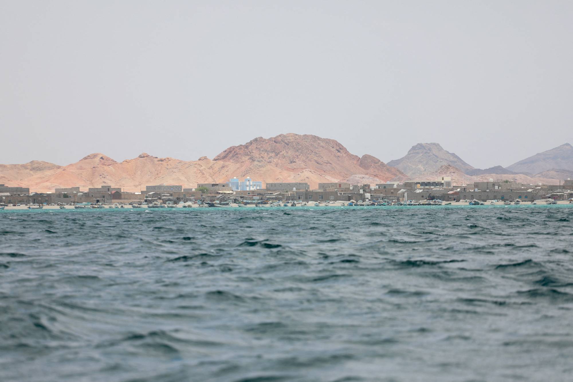 A view of a village on the coast of Bab al-Mandeb, Yemen April 2, 2026. (Reuters)
