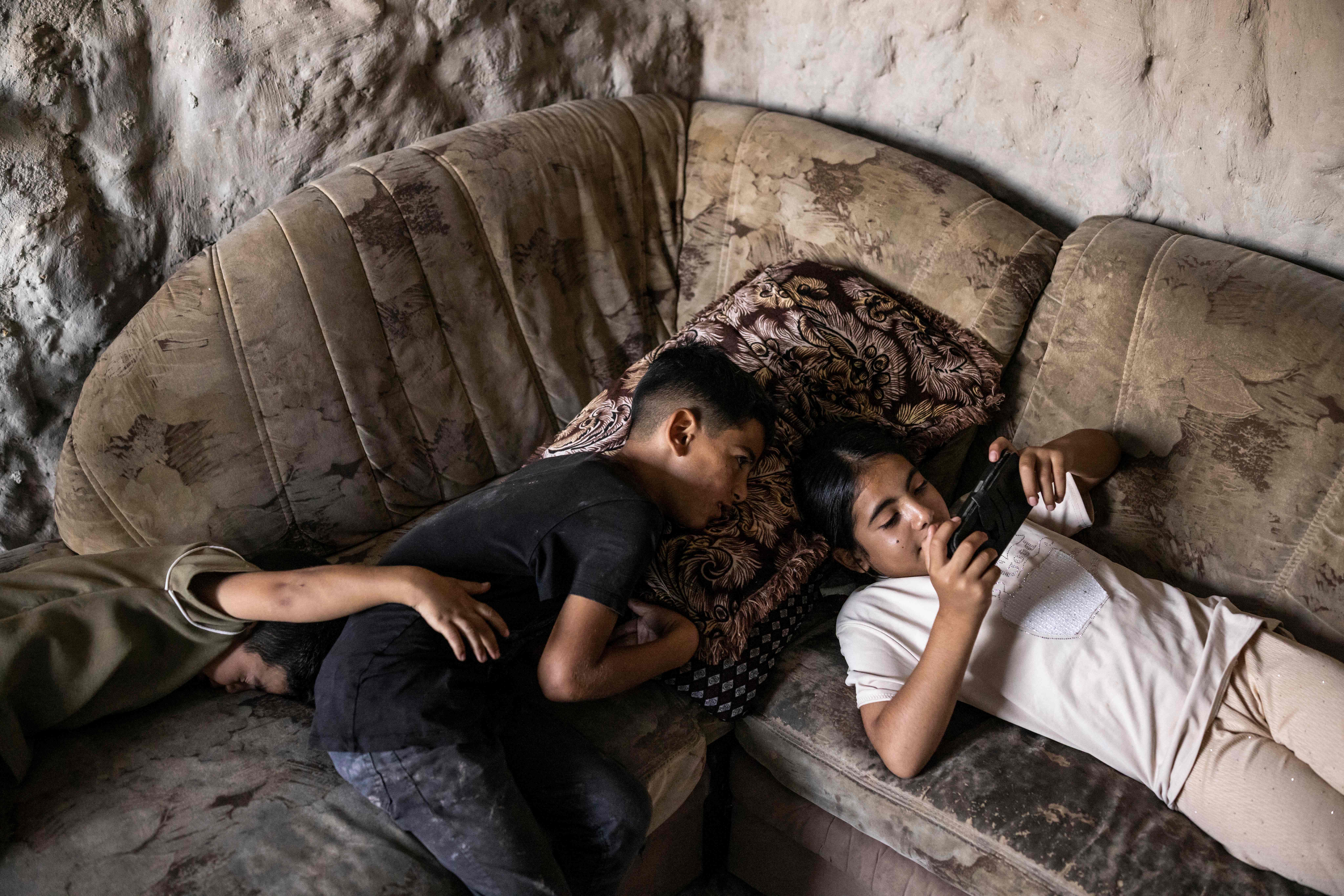 Palestinians turn rugged caves into homes after Israeli demolitions