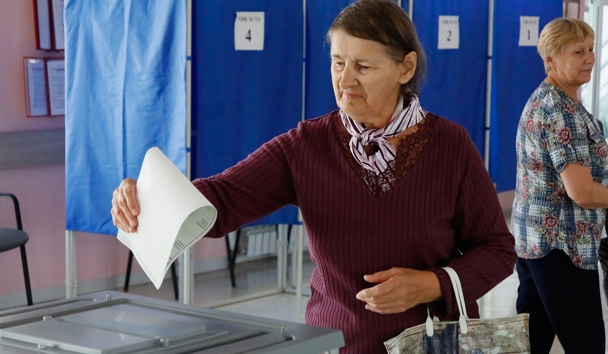 Russia holds parliamentary vote in areas it seized from Ukraine in the war