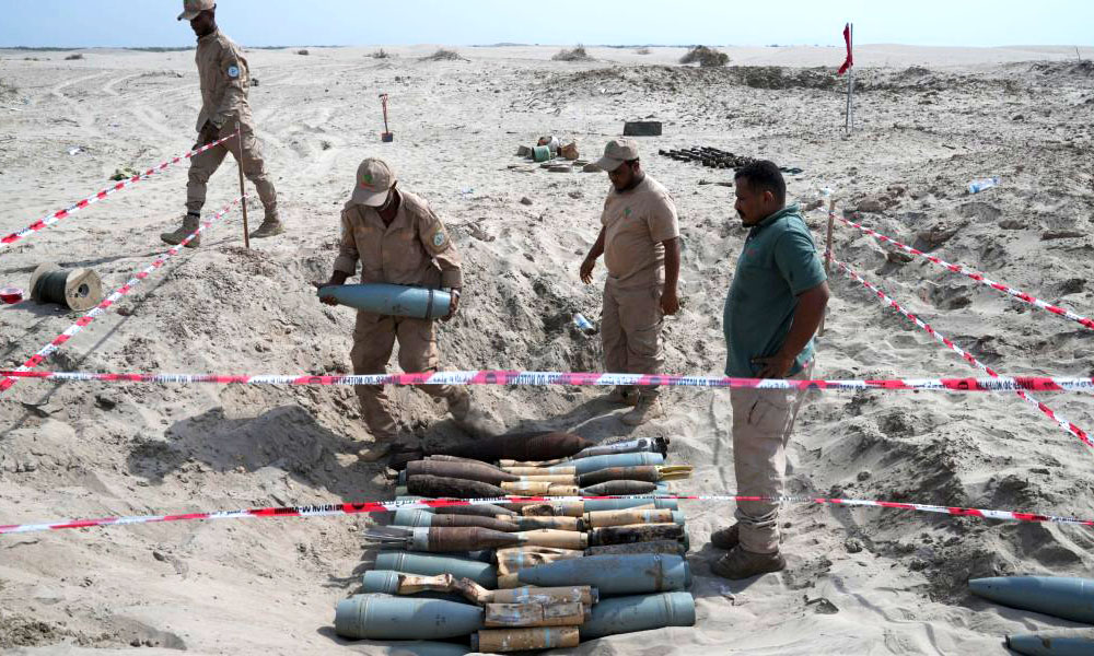 Saudi project clears 1,721 mines in Yemen