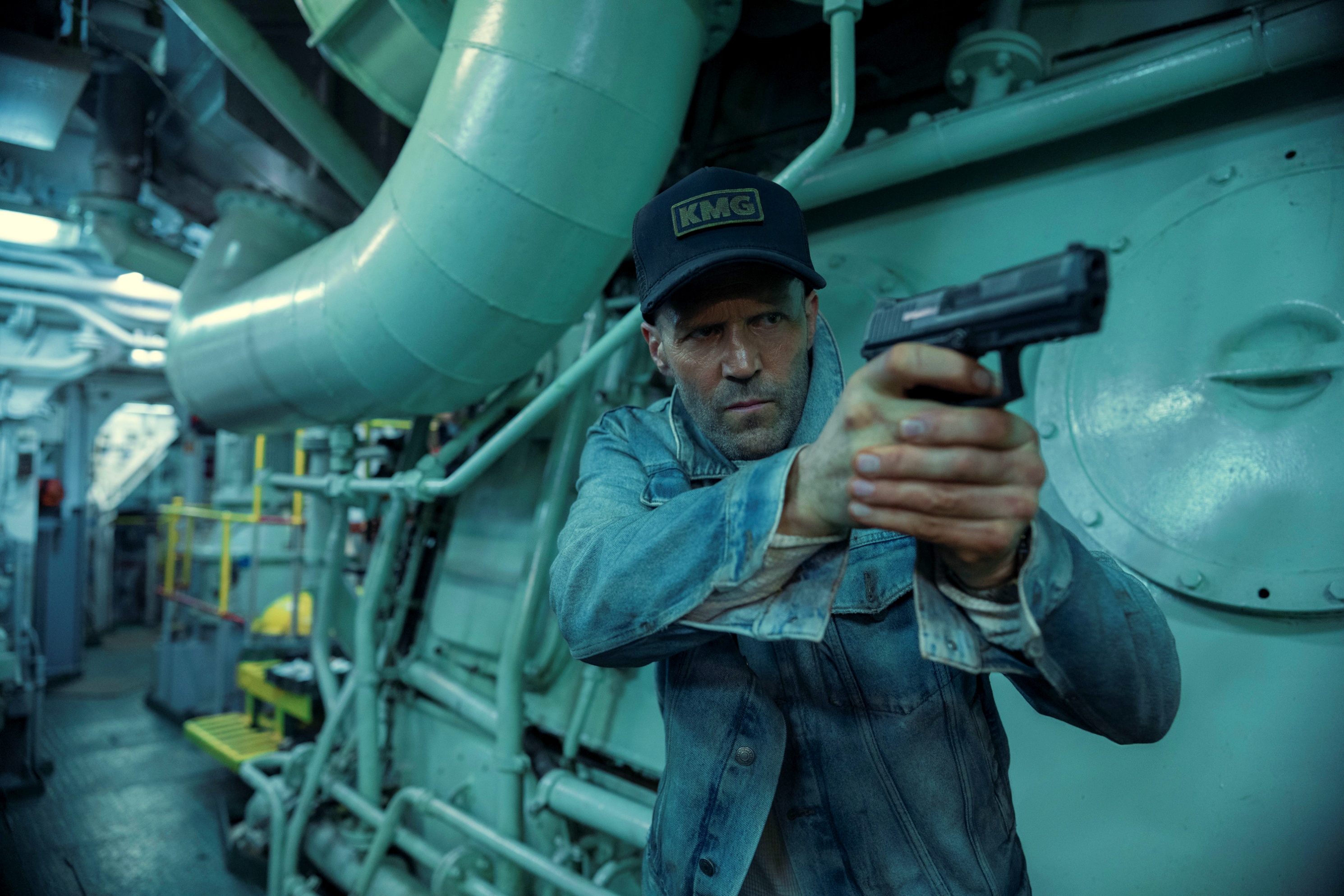 With a stoic expression and a trail of violence behind him, Jason Statham’s character travels to Bangkok to find the mastermind behind his boss’s death in “Mutiny.” (Supplied)