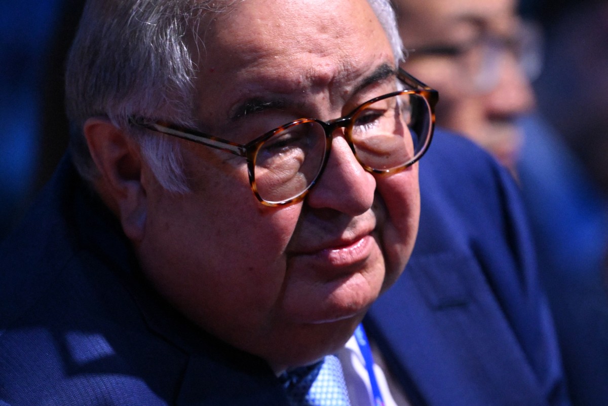Uzbek-born Russian businessman Alisher Usmanov attends the Congress of the Russian Union of Industrialists and Entrepreneurs in Moscow on March 26, 2026. (AFP)