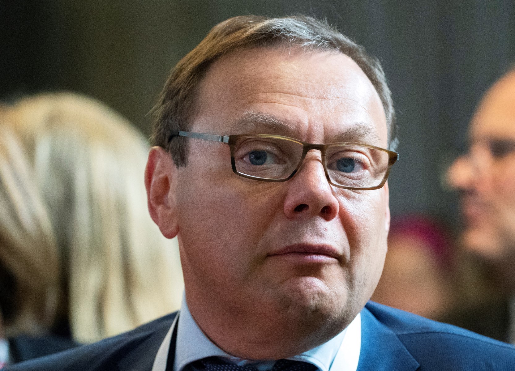Russian businessman, co-founder of Alfa-Group Mikhail Fridman attends a conference of the Israeli Keren Hayesod foundation in Moscow on September 17, 2019. (AFP)