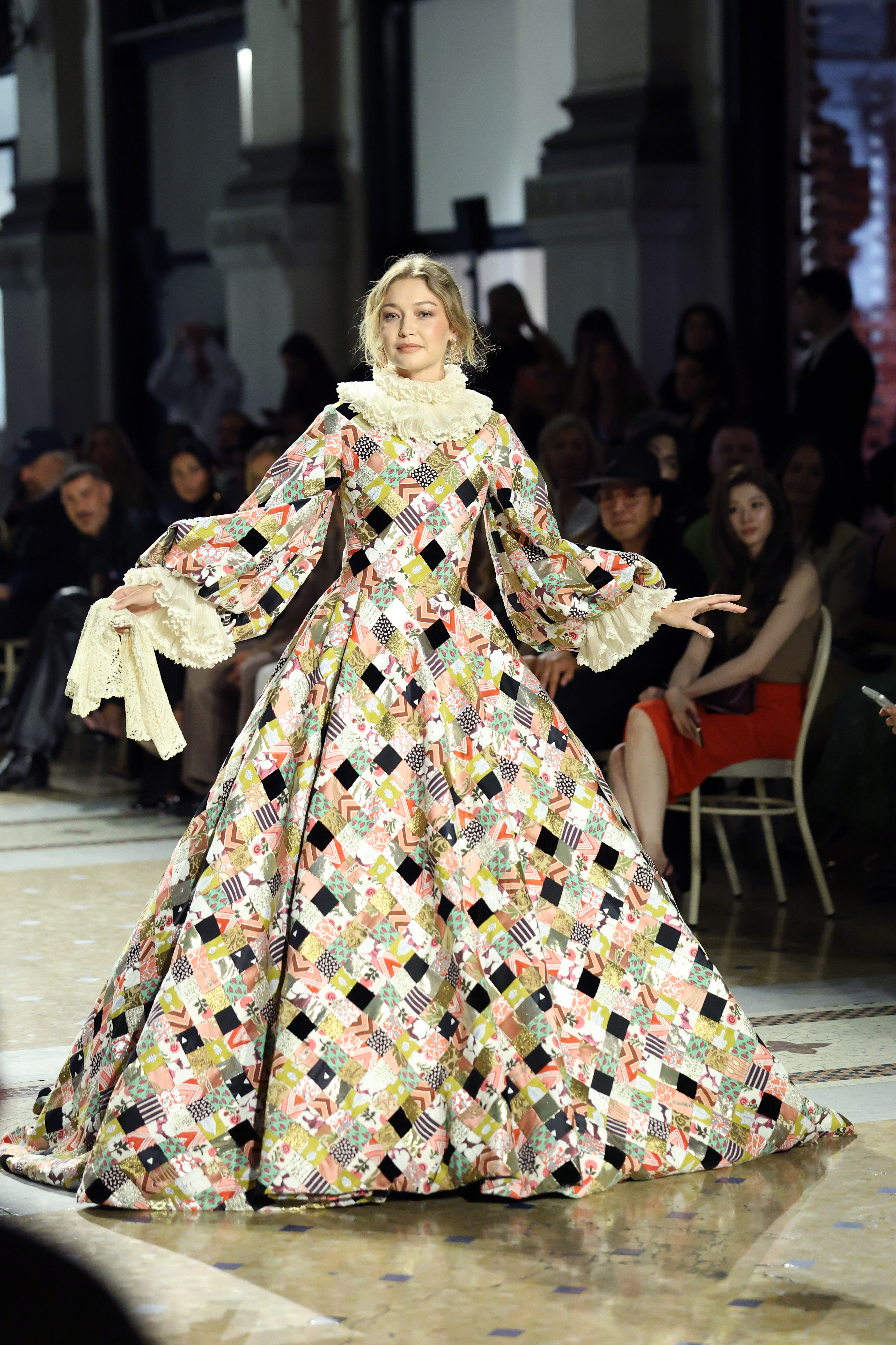 Hadid opened Vogue World, the magazine’s annual fashion spectacle, which this year highlighted Italian craftsmanship and human creativity in the age of artificial intelligence. (Getty Images)