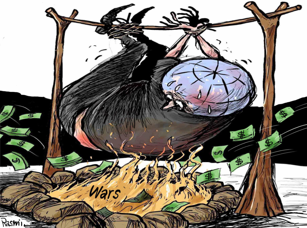 Cartoon by Amjad Rasmi. (Courtesy of Asharq Al-Awsat)