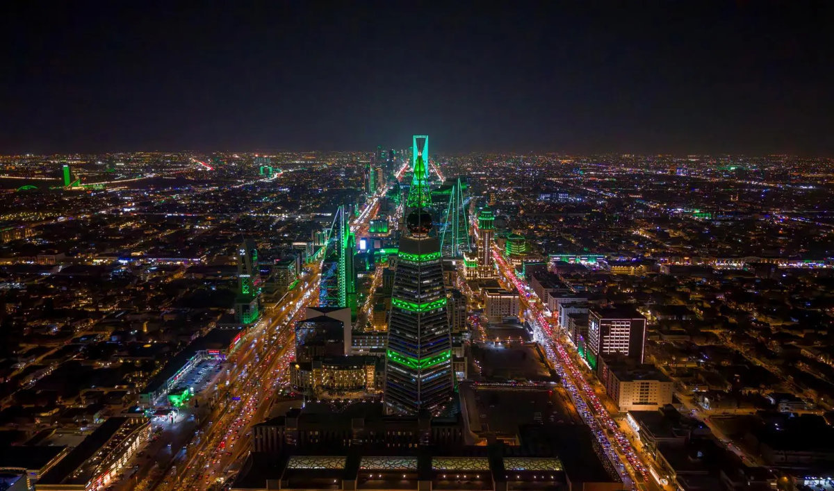 General view of the Riyadh skyline, with the Faisaliyah Tower in the foreground. (SPA)