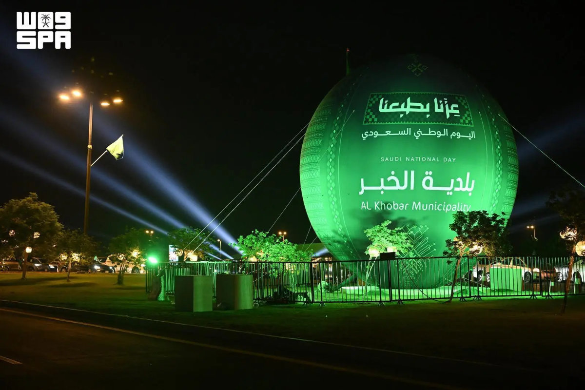 Alkhobar hosted a fireworks show on Wednesday night. (SPA)