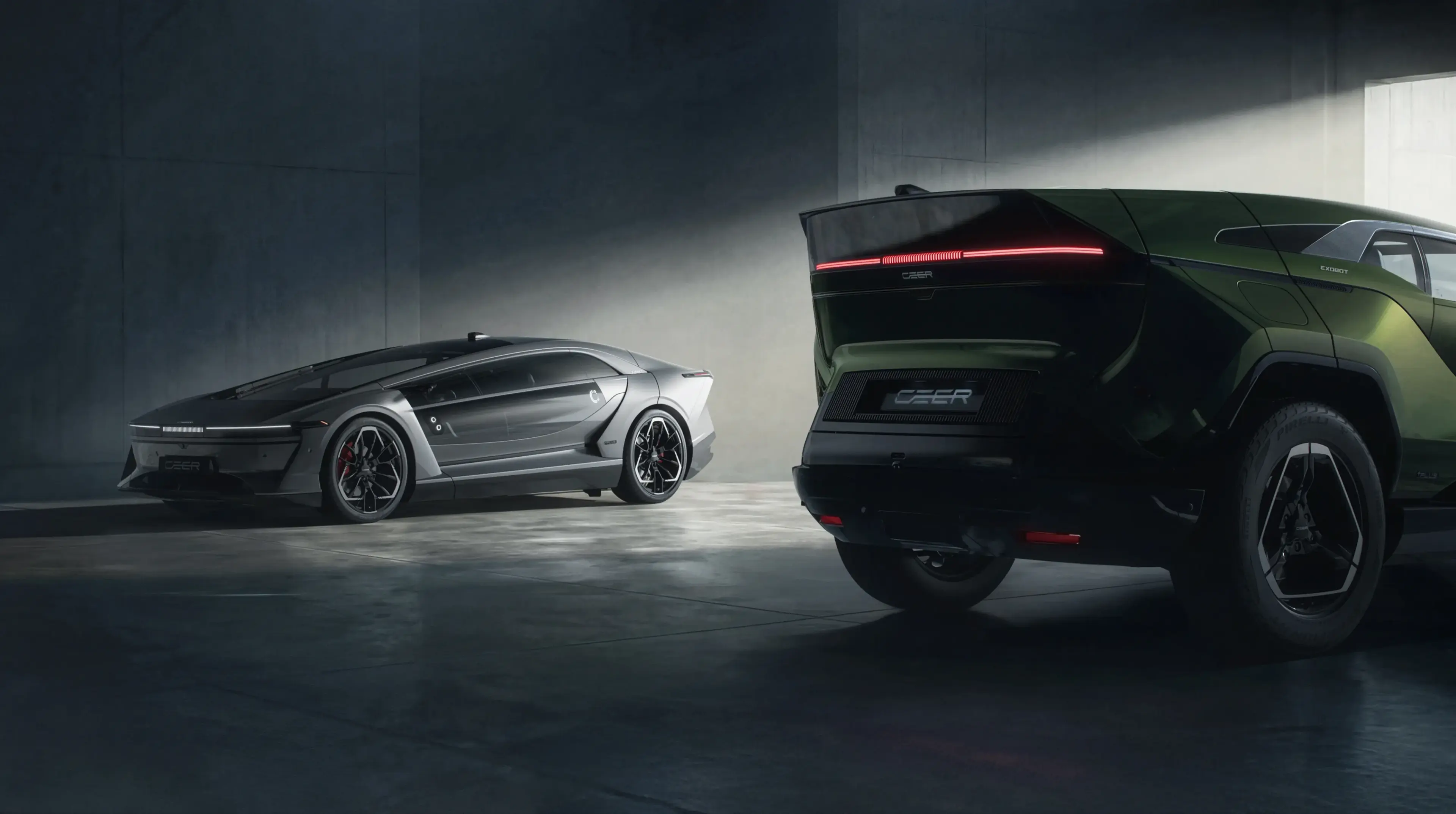 The Exobot sedan and SUV were launch on Sept. 21