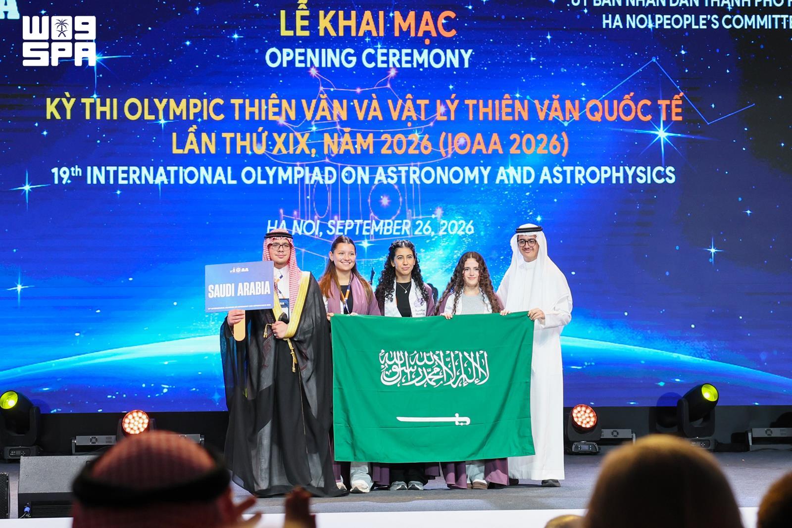 Saudi team competes against students from more than 60 countries at the International Olympiad on Astronomy and Astrophysics in Vietnam. (SPA)