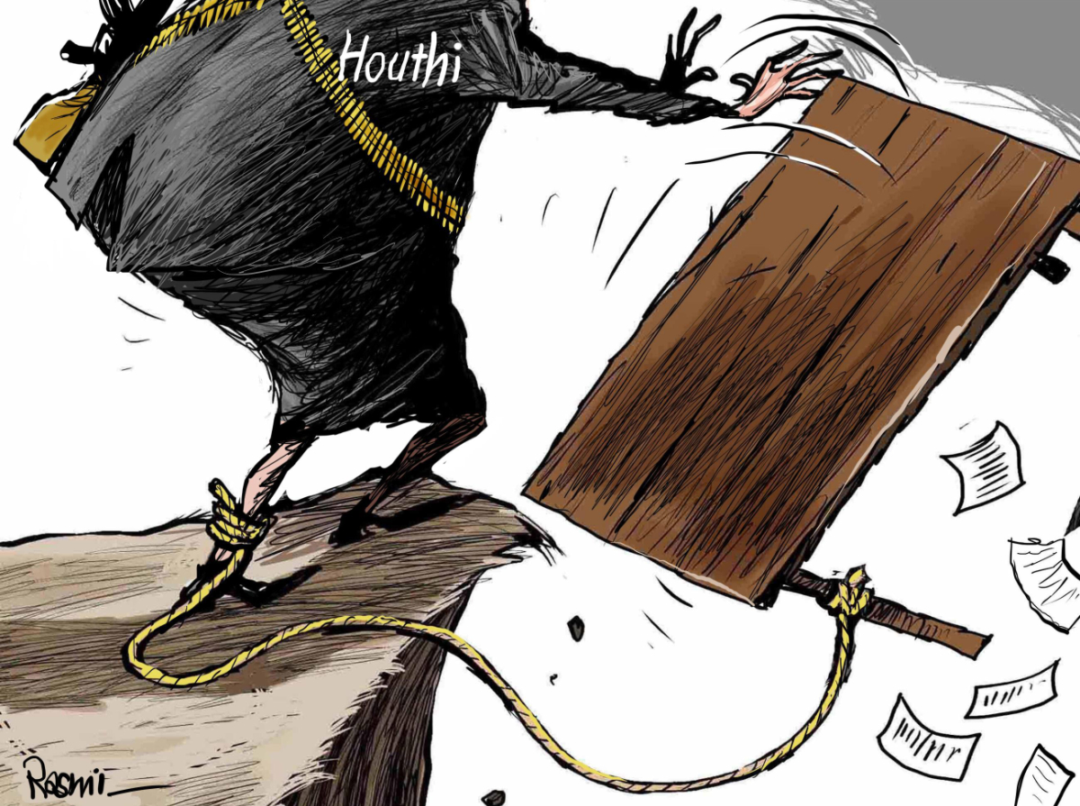 Cartoon by Amjad Rasmi. (Courtesy of Asharq Al-Awsat)