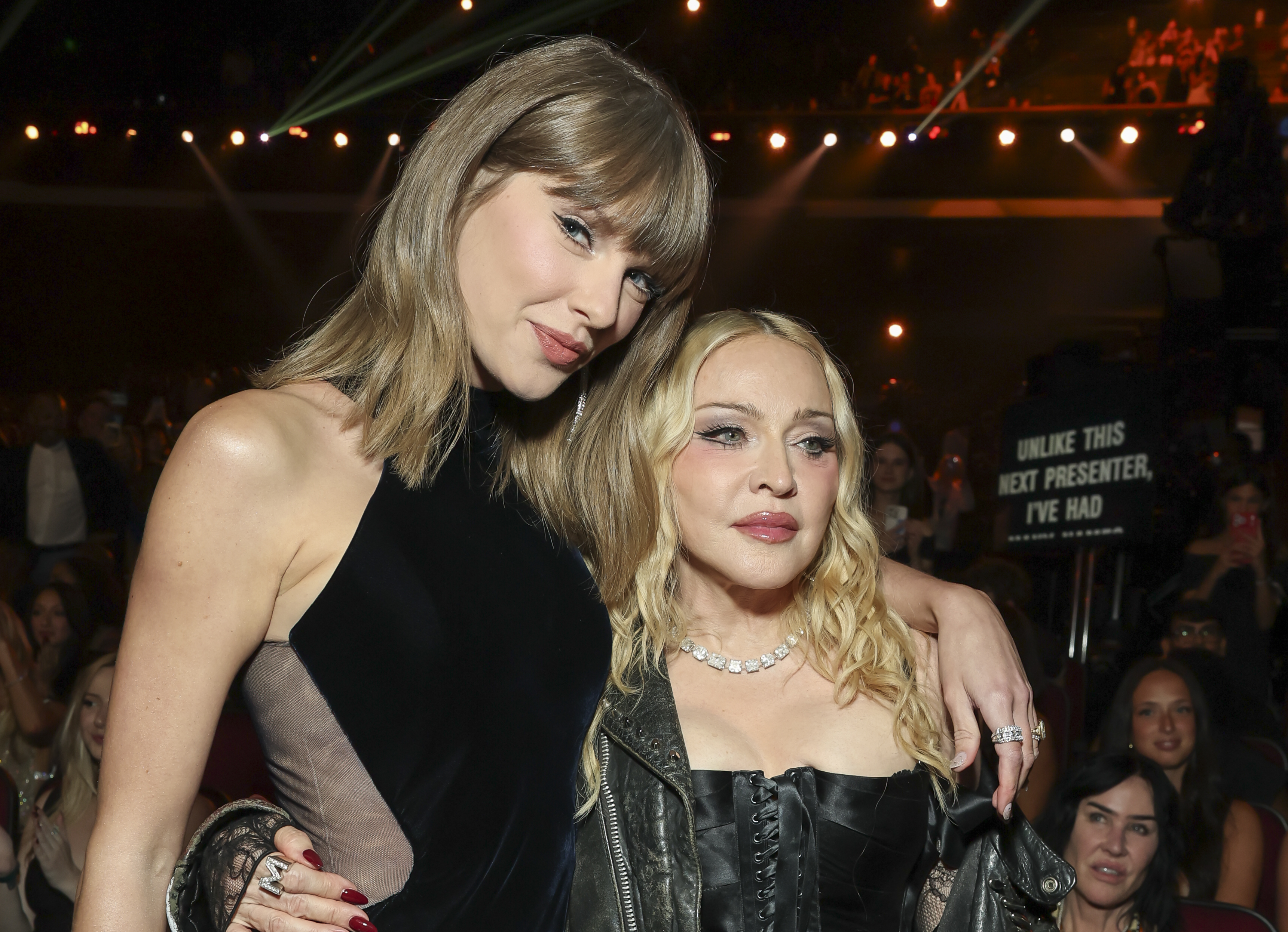 Taylor Swift and Madonna at The 2026 MTV Video Music Awards (VMAs). (Getty Images)