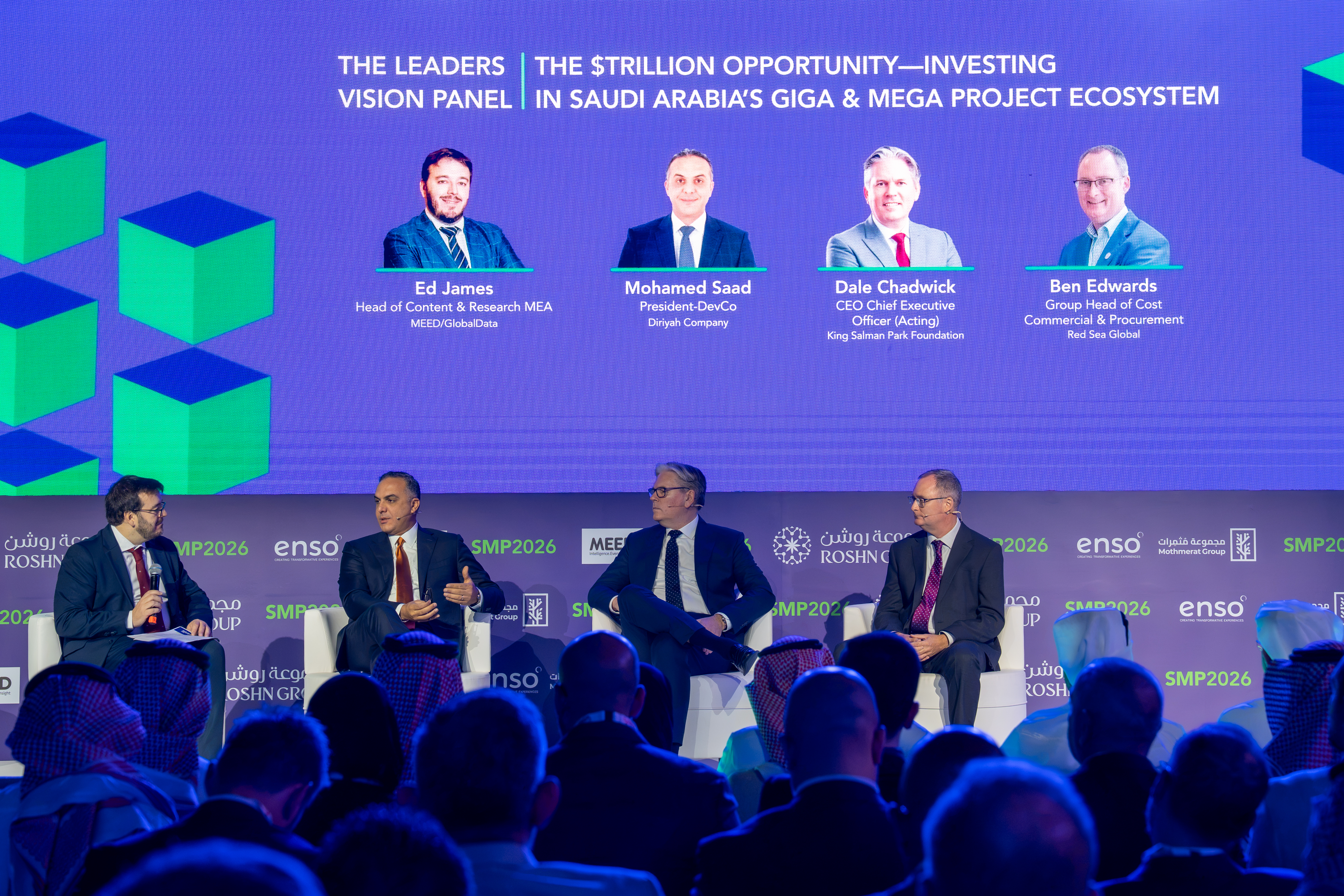 Shaping Mega Projects 2026 convened Saudi developers, officials, contractors and experts in Riyadh on Sept. 28–30 to discuss delivering the Kingdom’s major projects. (AN photo / Huda Bashatah)