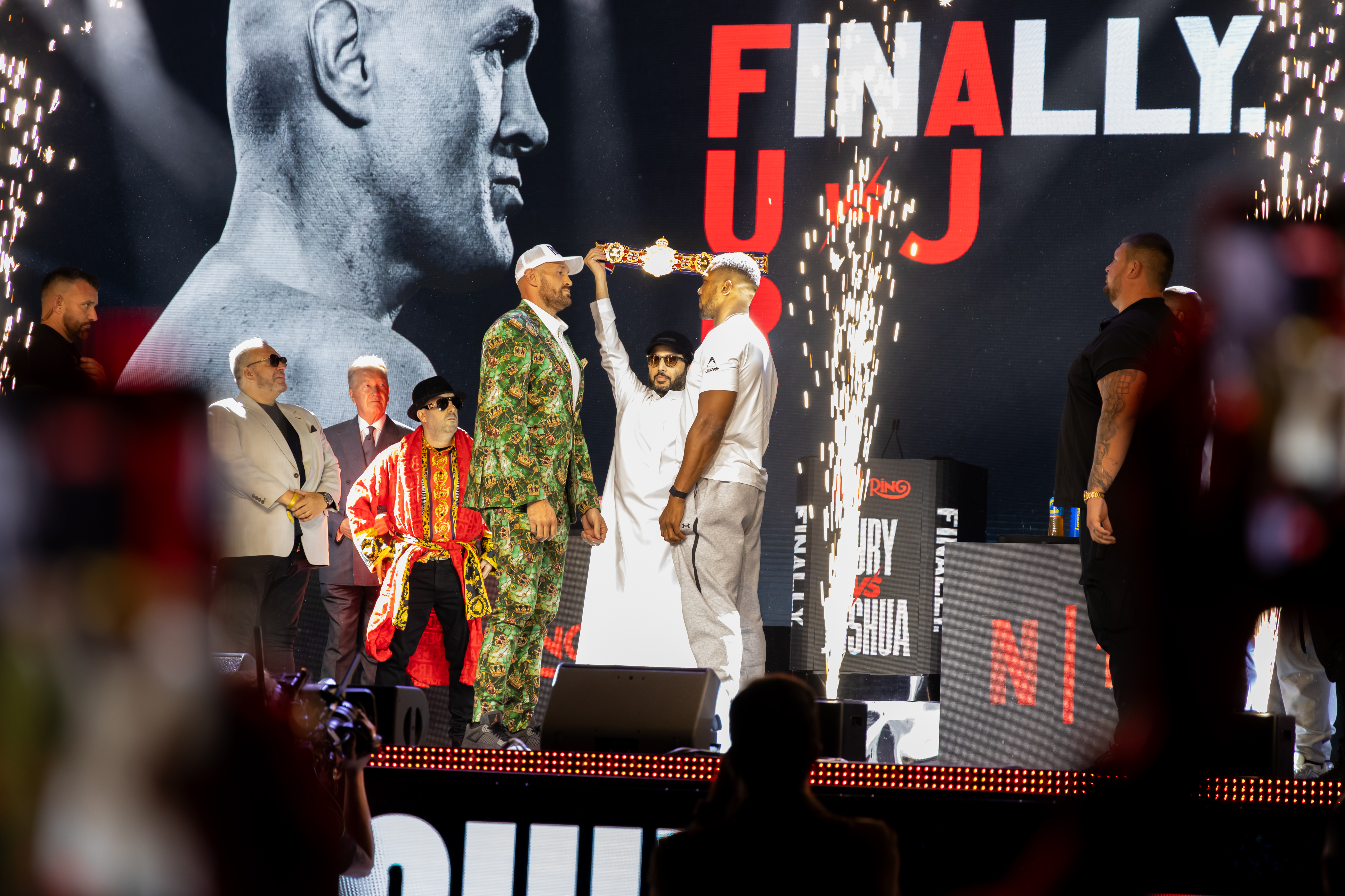 Fury and Joshua finally face off in London ahead of Cardiff showdown