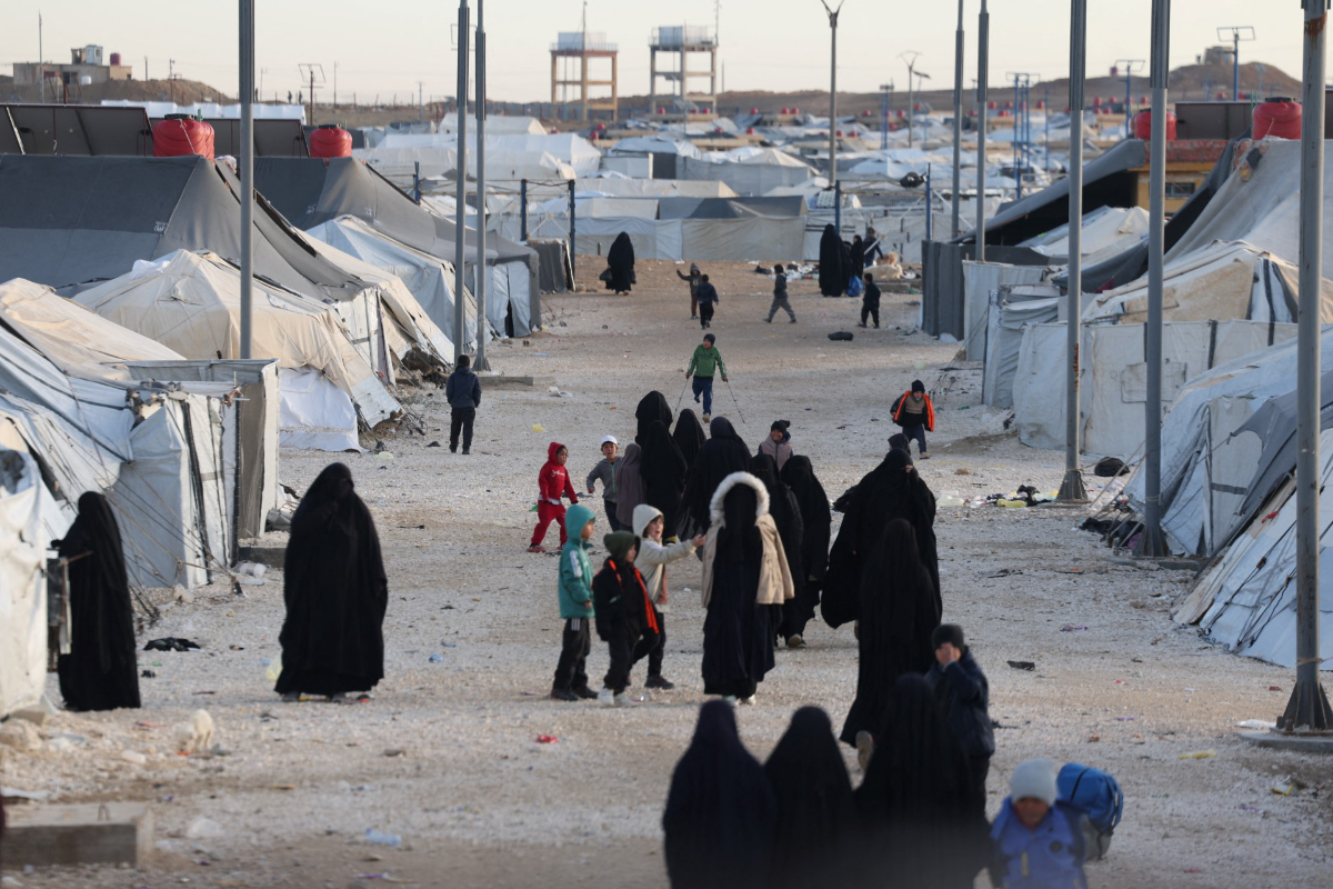 Syria's prison camps for suspected Daesh jihadis are packed with tens of thousands of children, who are among those in urgent need of humanitarian help. (AFP/File)