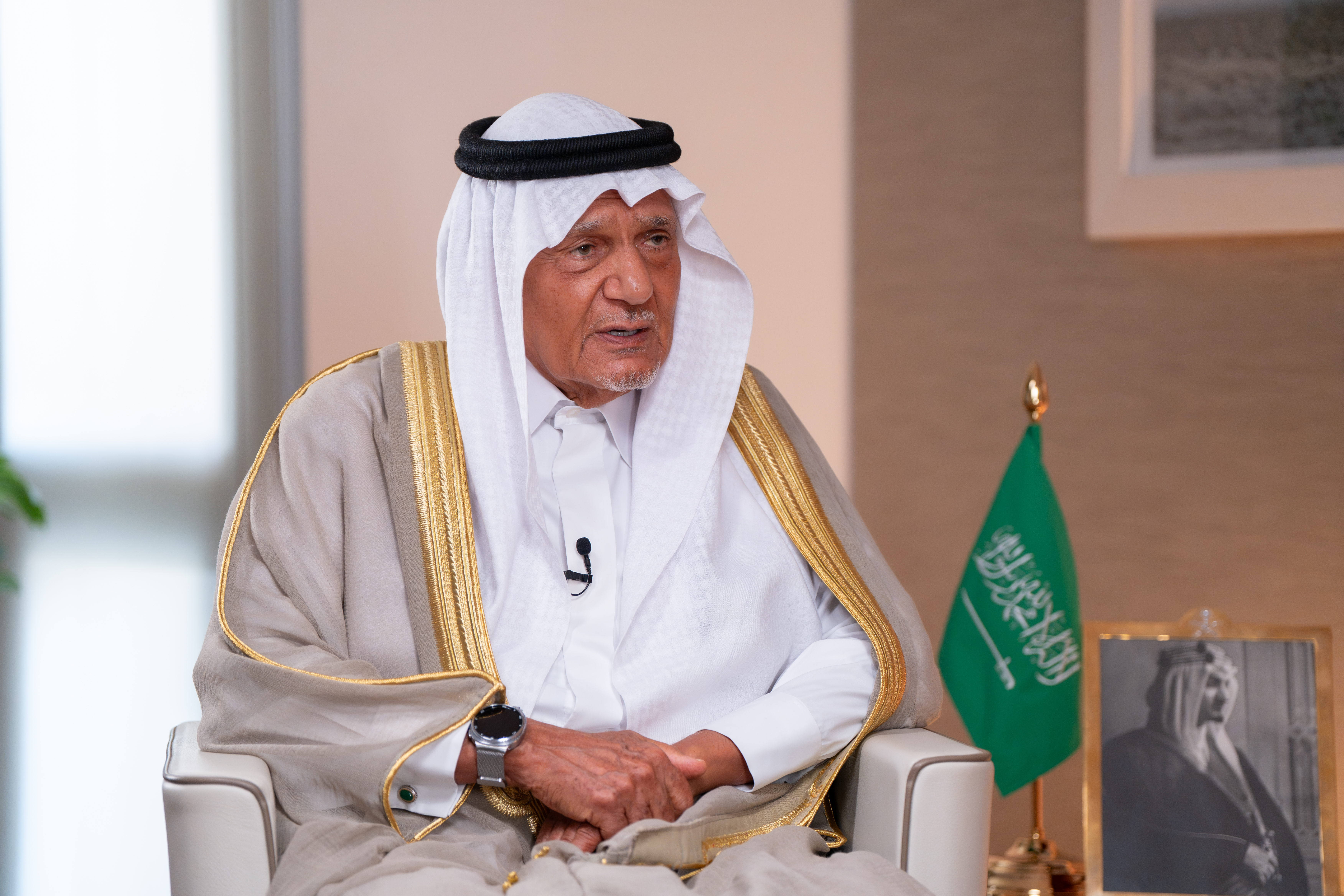 Former Saudi intelligence chief Prince Turki Al-Faisal speaks about regional security and diplomacy among other issues. AN photo
