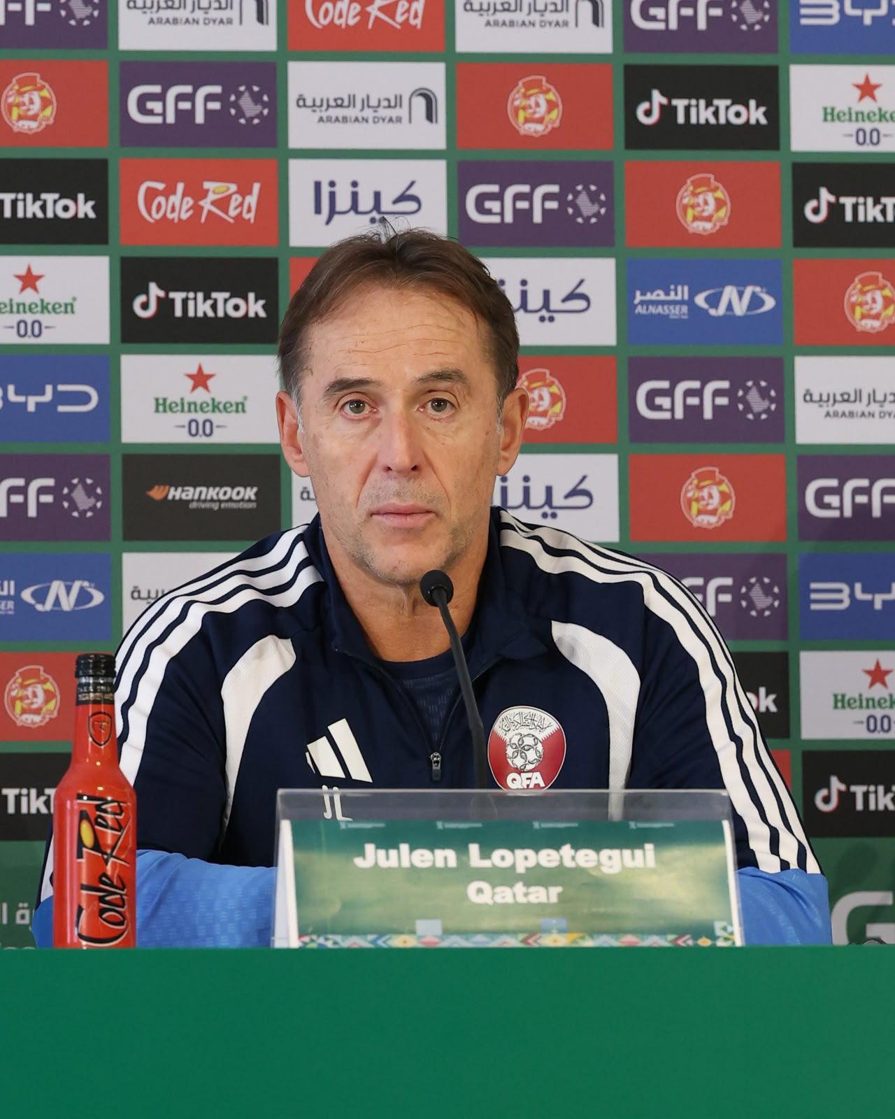 Qatar coach Julen Lopetegui expressed his disappointment after Qatar’s elimination on penalties. (Supplied)