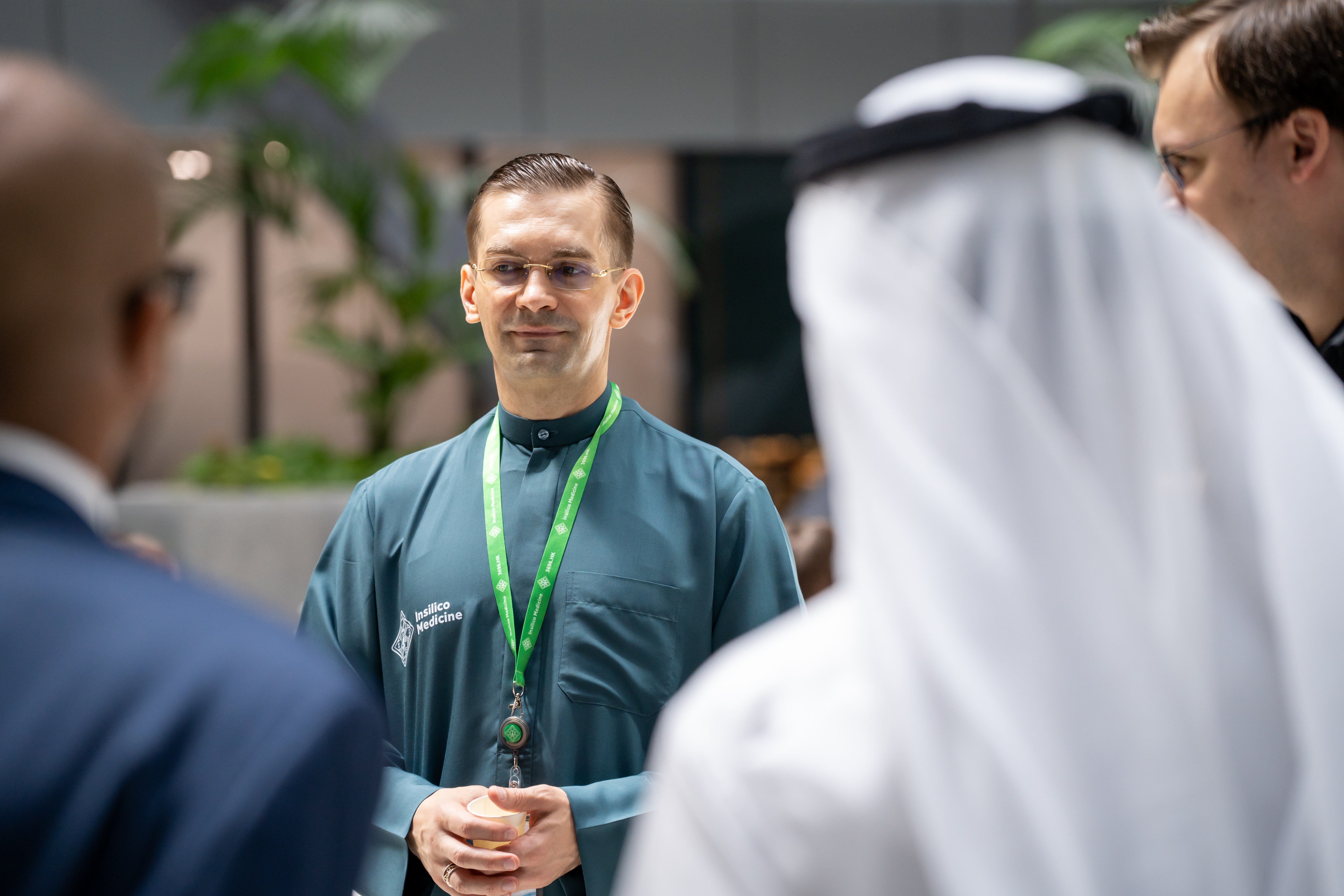 Alex Zhavoronkov, founder and CEO of Insilico Medicine, at the company’s Abu Dhabi research center. The center is home to a team of AI engineers, computational biologists and chemists working on AI-driven drug discovery and longevity research. (Supplied)