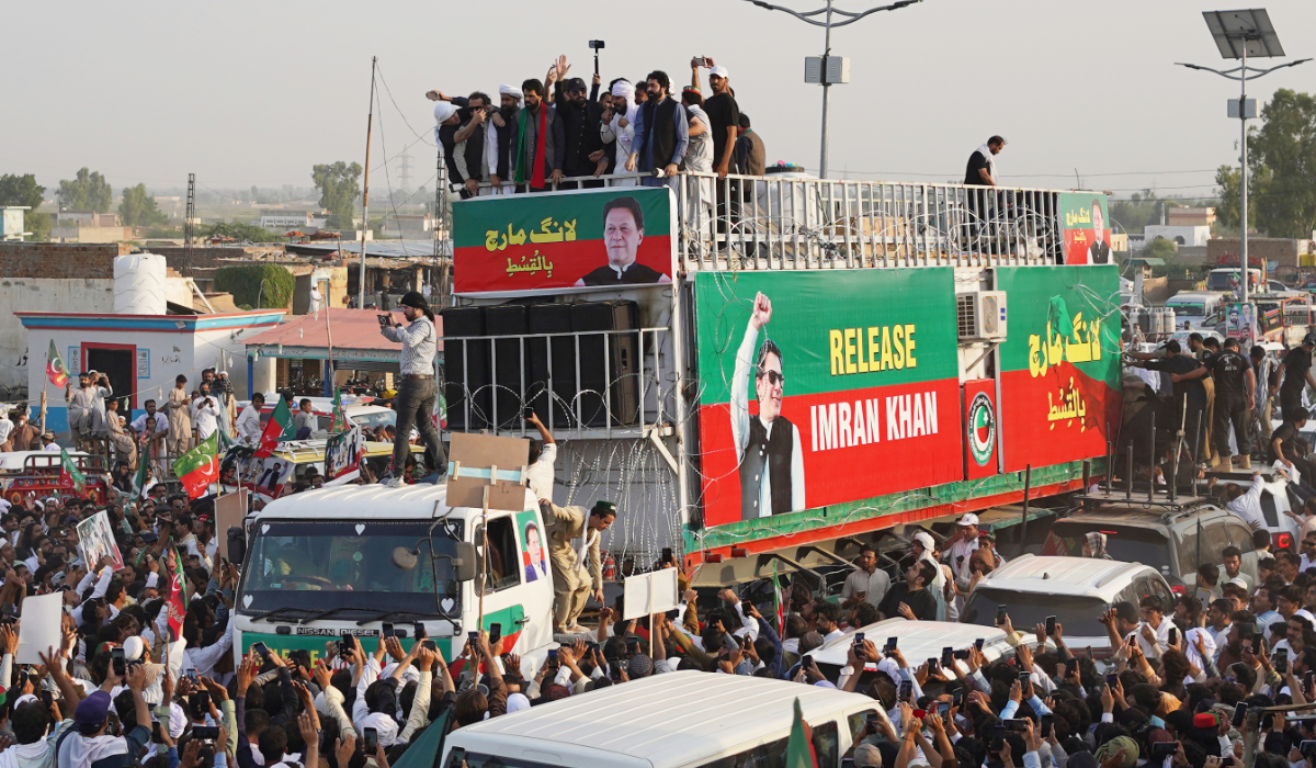 Pro-Imran Khan march starts in Pakistan's northwest