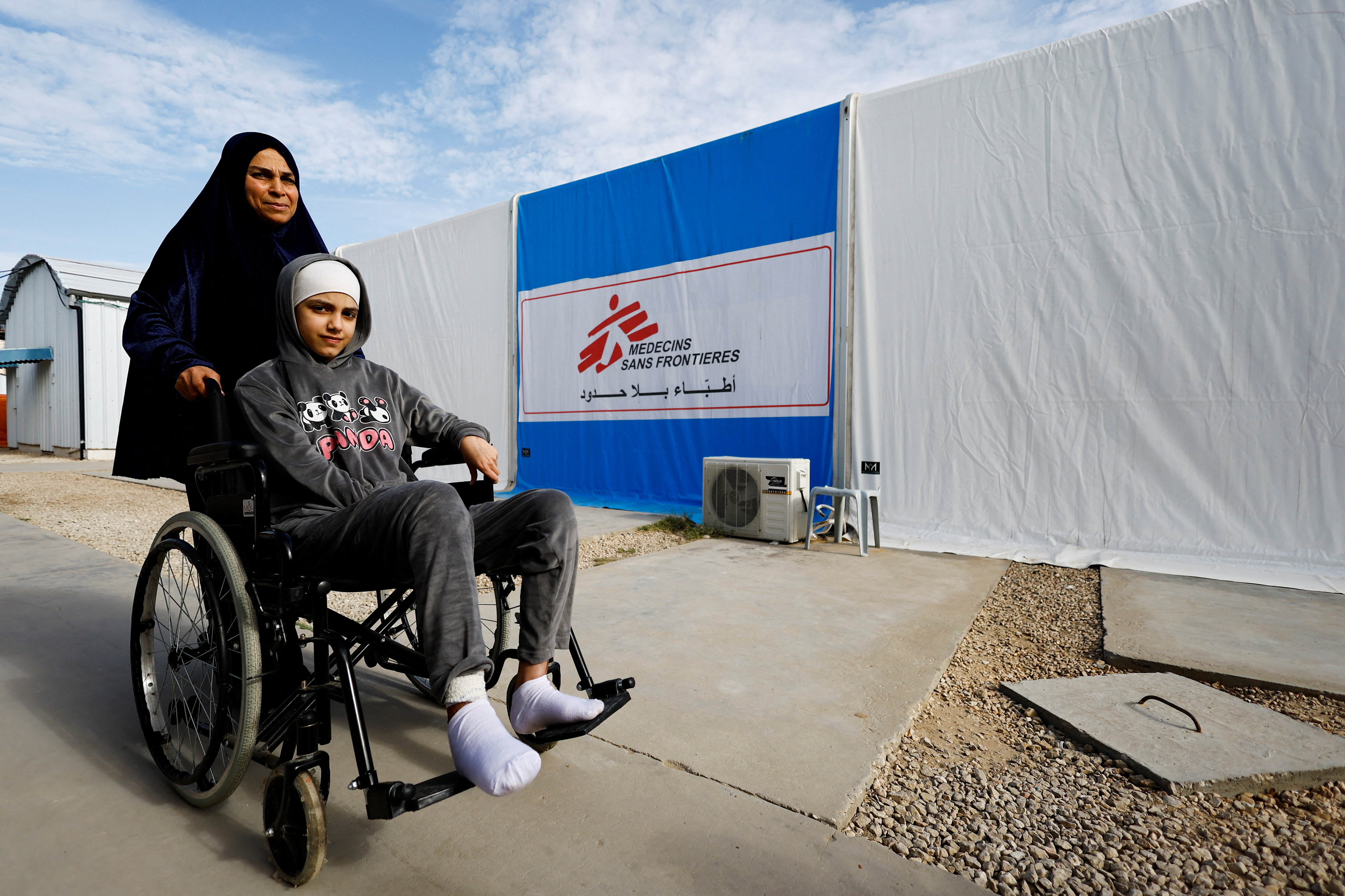 MSF teams in Gaza have treated children with severe war injuries, including amputations, crushed limbs and serious burns. (Supplied)