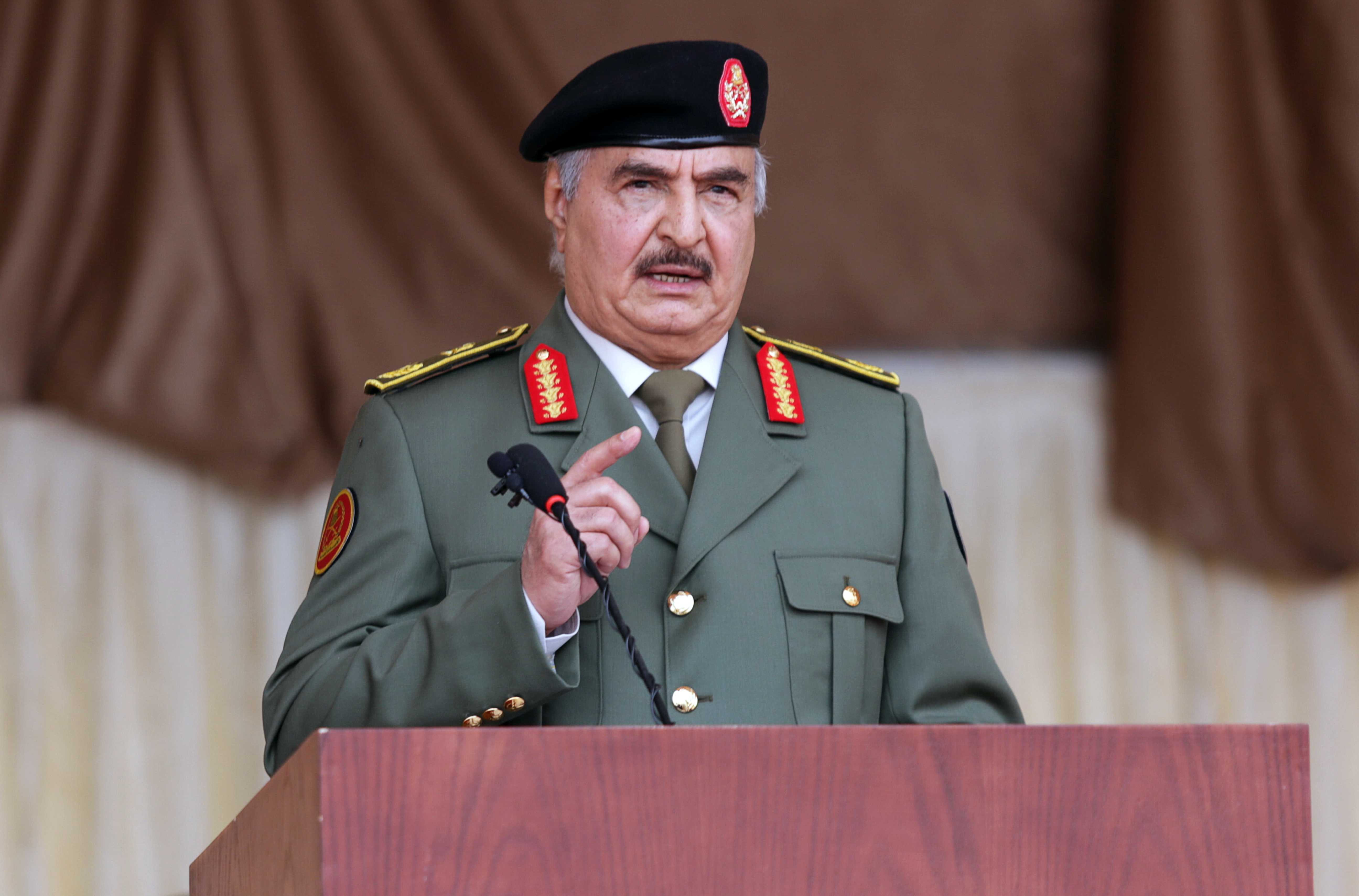 Libyan National Army commander Khalifa Haftar, whose forces control much of eastern Libya and who remains a key power broker in the country’s political process. (Reuters)