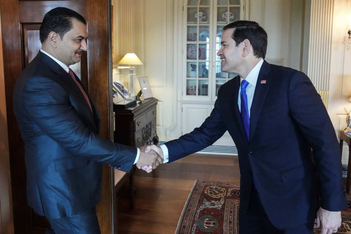 Secretary Marco Rubio meets with Libyan National Army Deputy Commander Saddam Haftar at the Department of State in Washington, D.C., June 29, 2026. (US State Department photo by Freddie Everett)