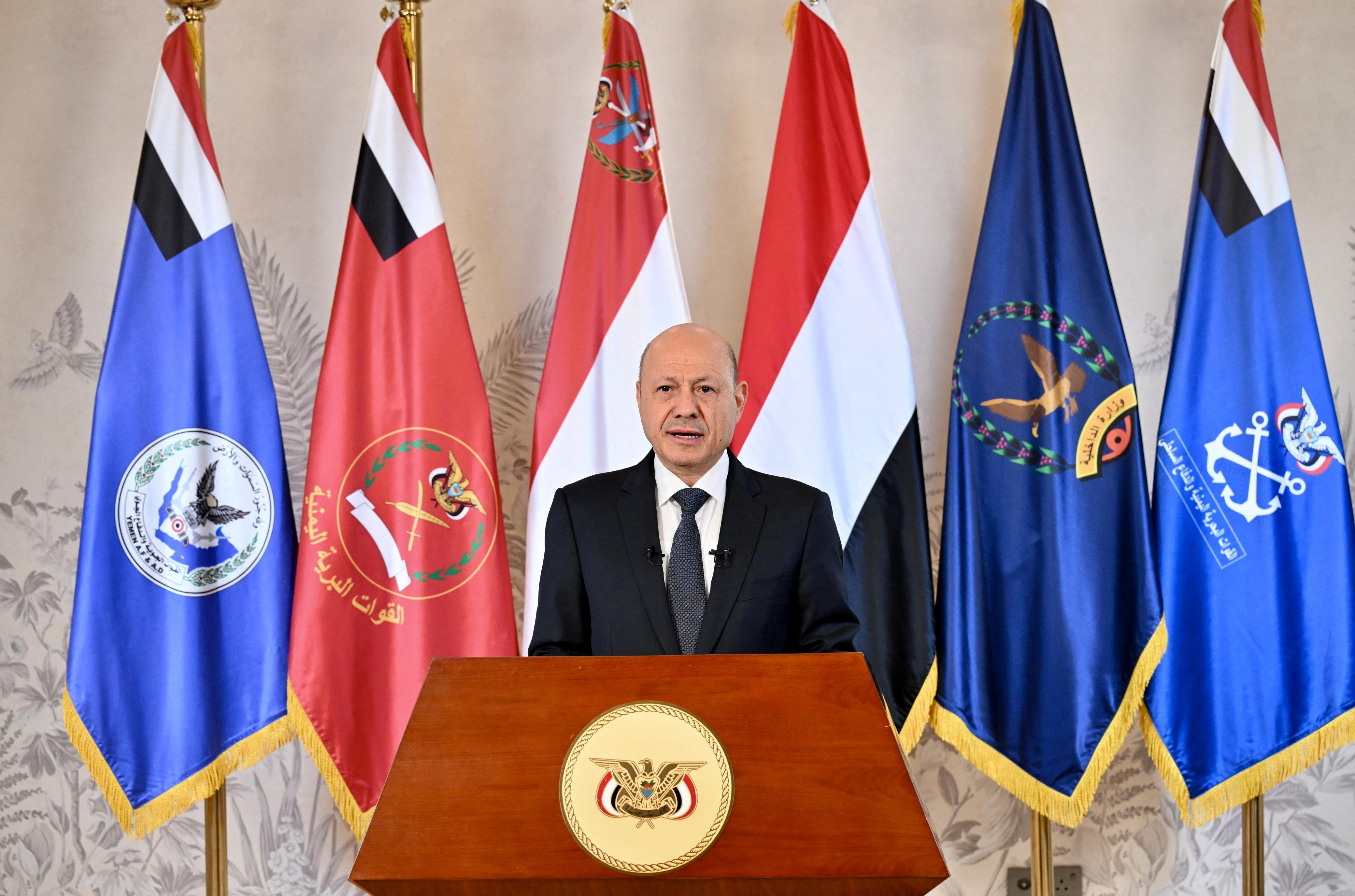 Dr. Rashad Al-Alimi, Chairman of the Yemeni Presidential Leadership Council (Saba)