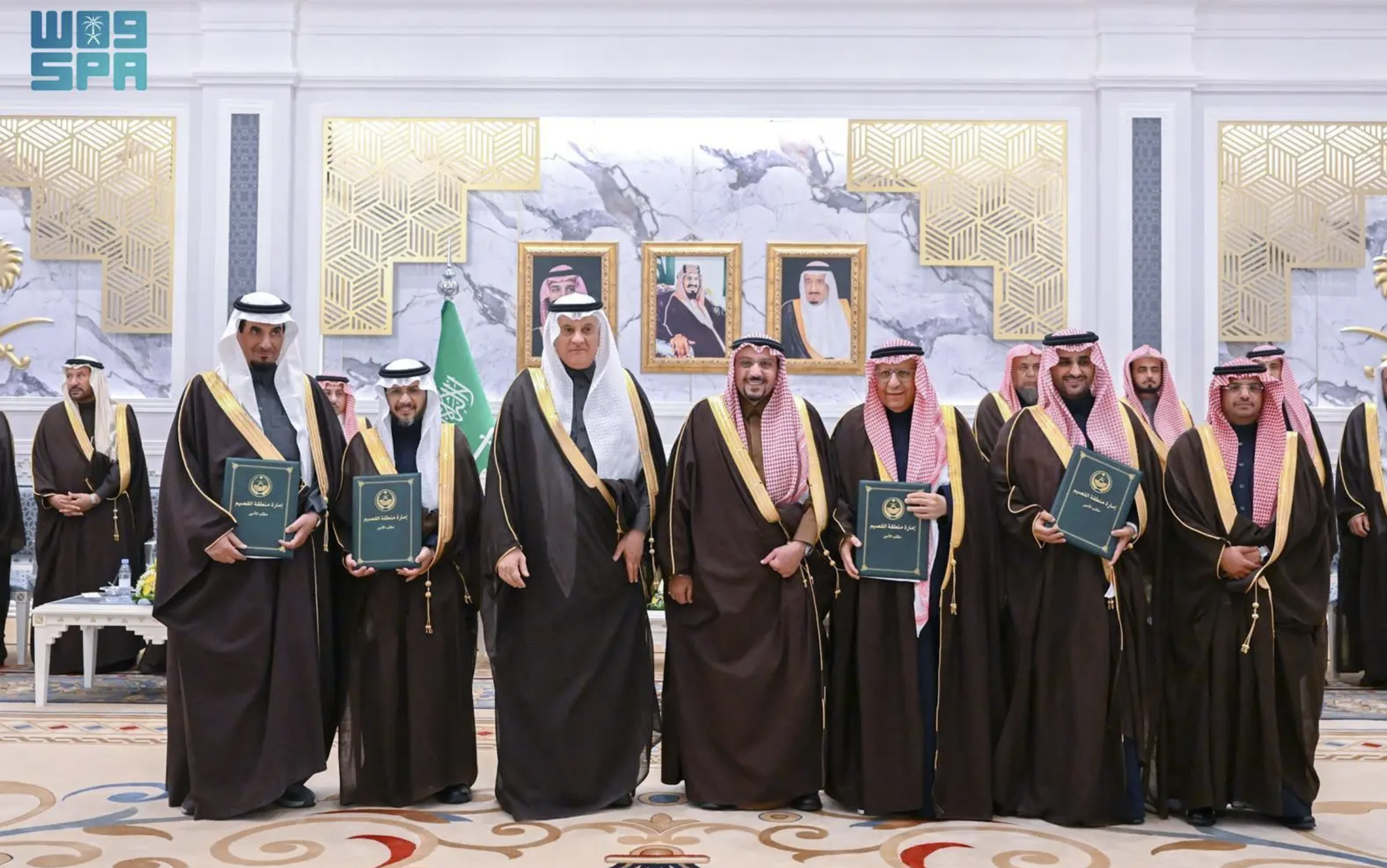 Governor of the Qassim Region, Prince Faisal bin Mishaal bin Saud and the Minister of Environment, Water and Agriculture Abdulrahman Al-Fadley witnessed the signing of the contract for the implementation of the Jubail-Buraydah Independent Water Transmission Pipeline Project.