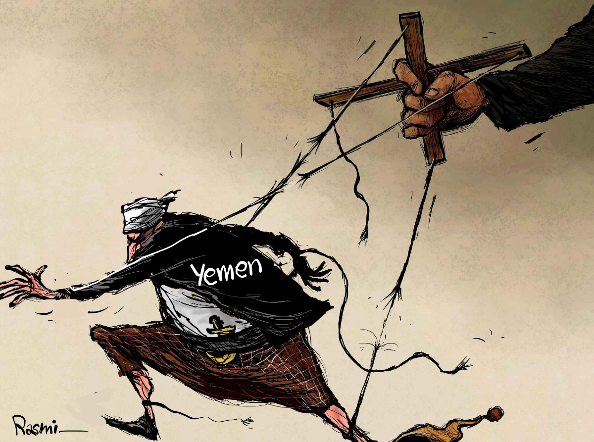 Cartoon by Amjad Rasmi. (Courtesy of Asharq Al-Awsat)