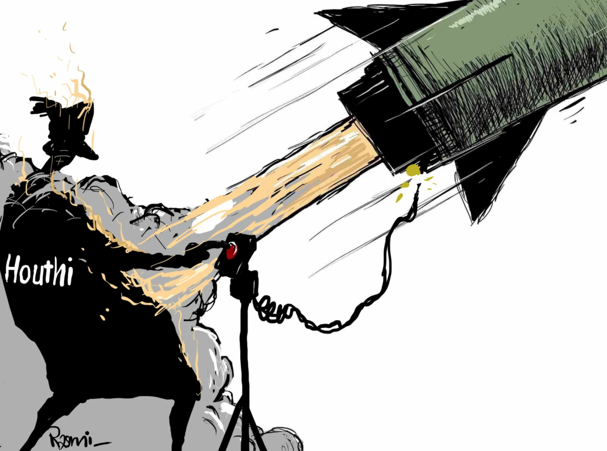 Cartoon by Amjad Rasmi. (Courtesy of Asharq Al-Awsat)
