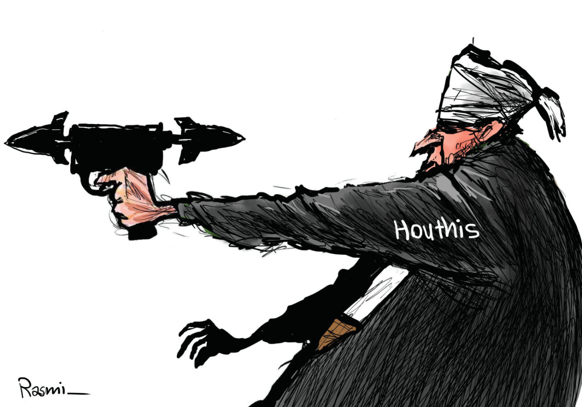 Cartoon by Amjad Rasmi. (Courtesy of Asharq Al-Awsat)