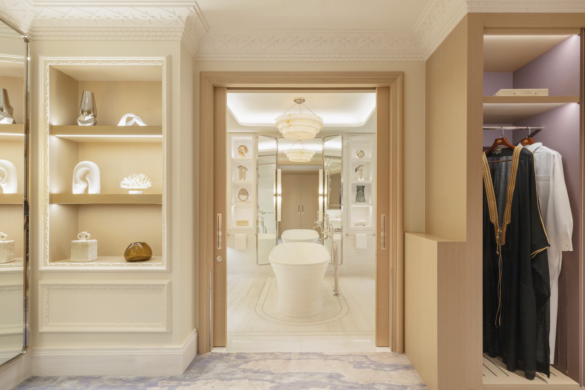 The sense of space is particularly noticeable in the guest rooms. (Supplied)