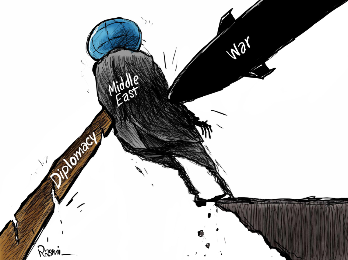 Cartoon by Amjad Rasmi. (Courtesy of Asharq Al-Awsat)