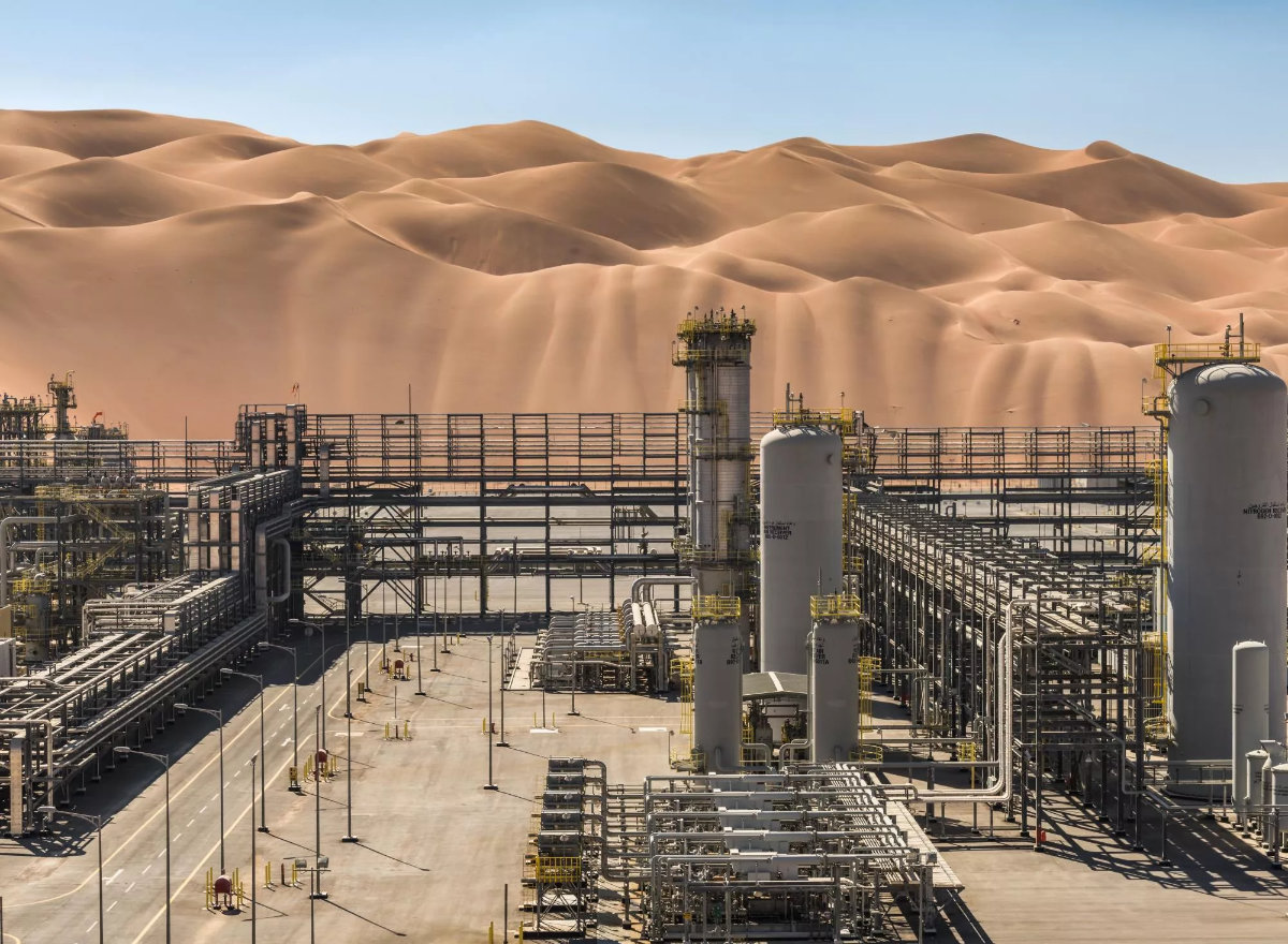 A view of the Aramco’s Shaybah Oil Field in the Easter Province of Saudi Arabia. (Aramco photo)