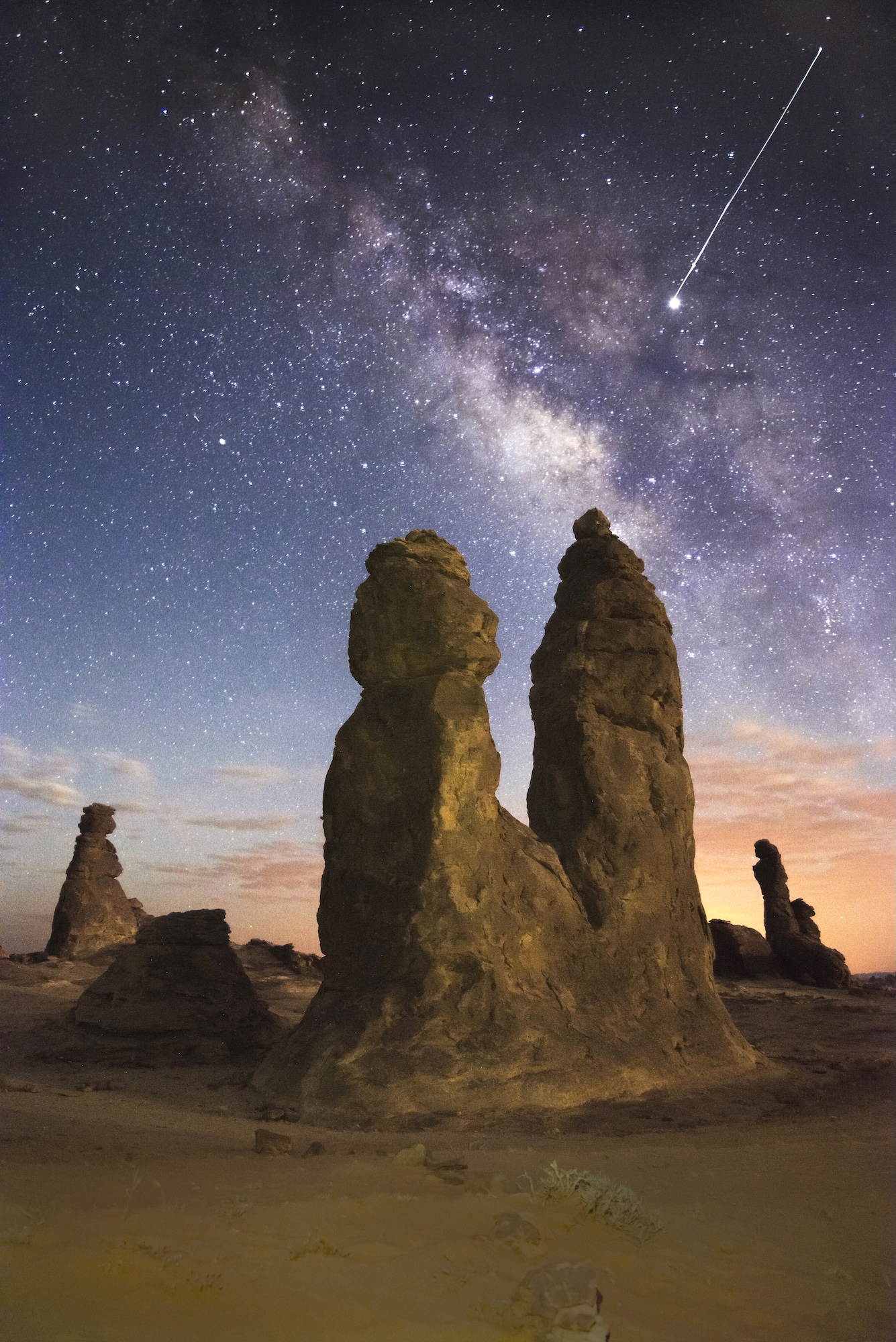 The meteor at Al-Gharameel, Abdulmajeed Albalawi. (Supplied)