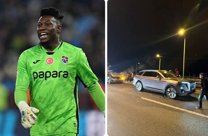 Trabzonspor goalkeeper Onana escapes injury in car crash in Turkiye
