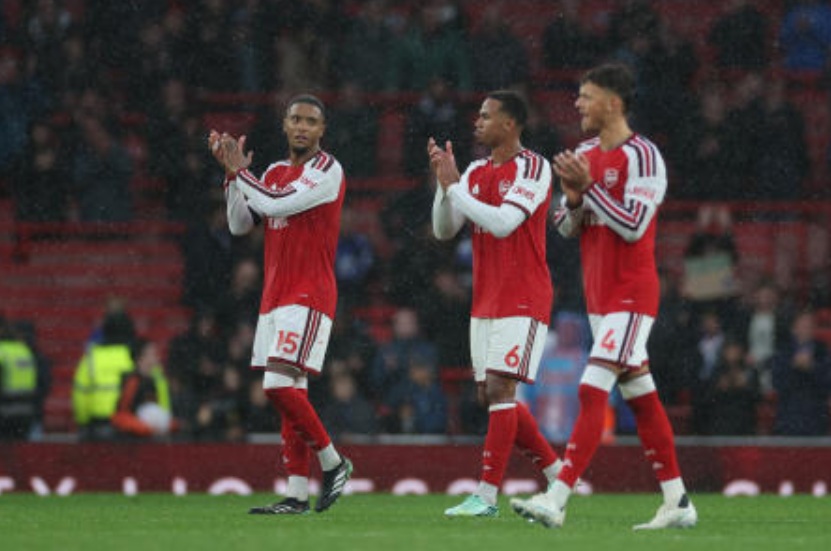 Arsenal join Man City at summit after Villa end leaders’ perfect start