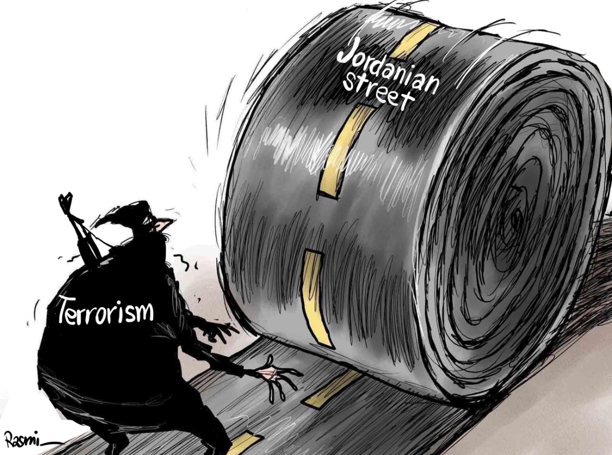 Cartoon by Amjad Rasmi. (Courtesy of Asharq Al-Awsat)