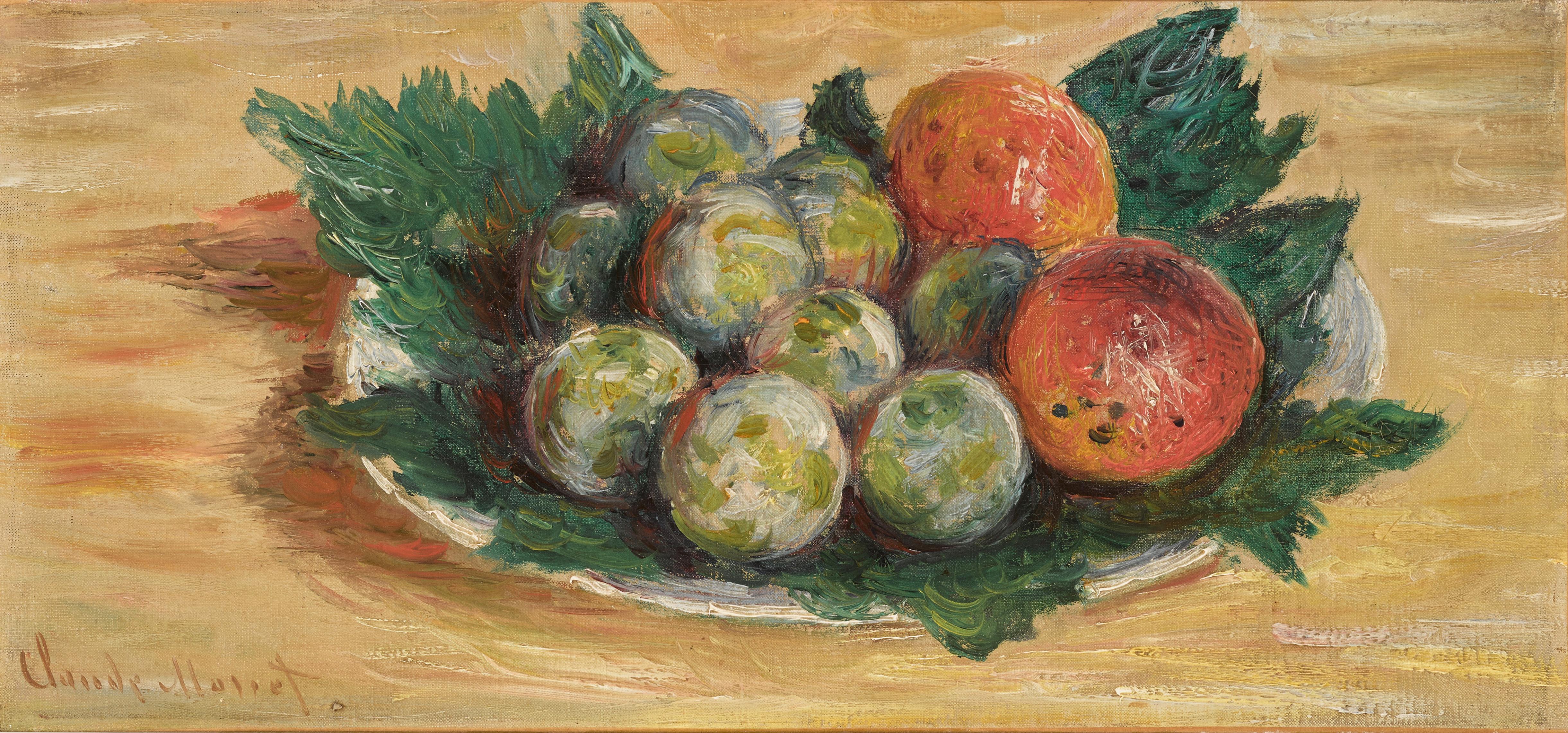 Claude Monet's 'Prunes et Abricots.' (Supplied)