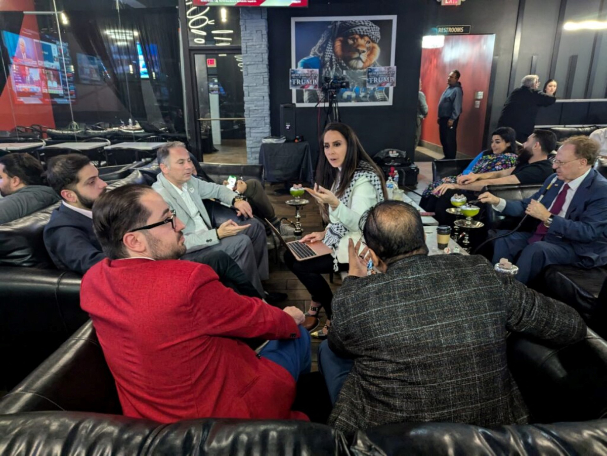 Supporters of presidential candidate Donald Trump attend a late night hookah bar election watch party in Dearborn, Michigan, on November 6, 2024. (AFP file)