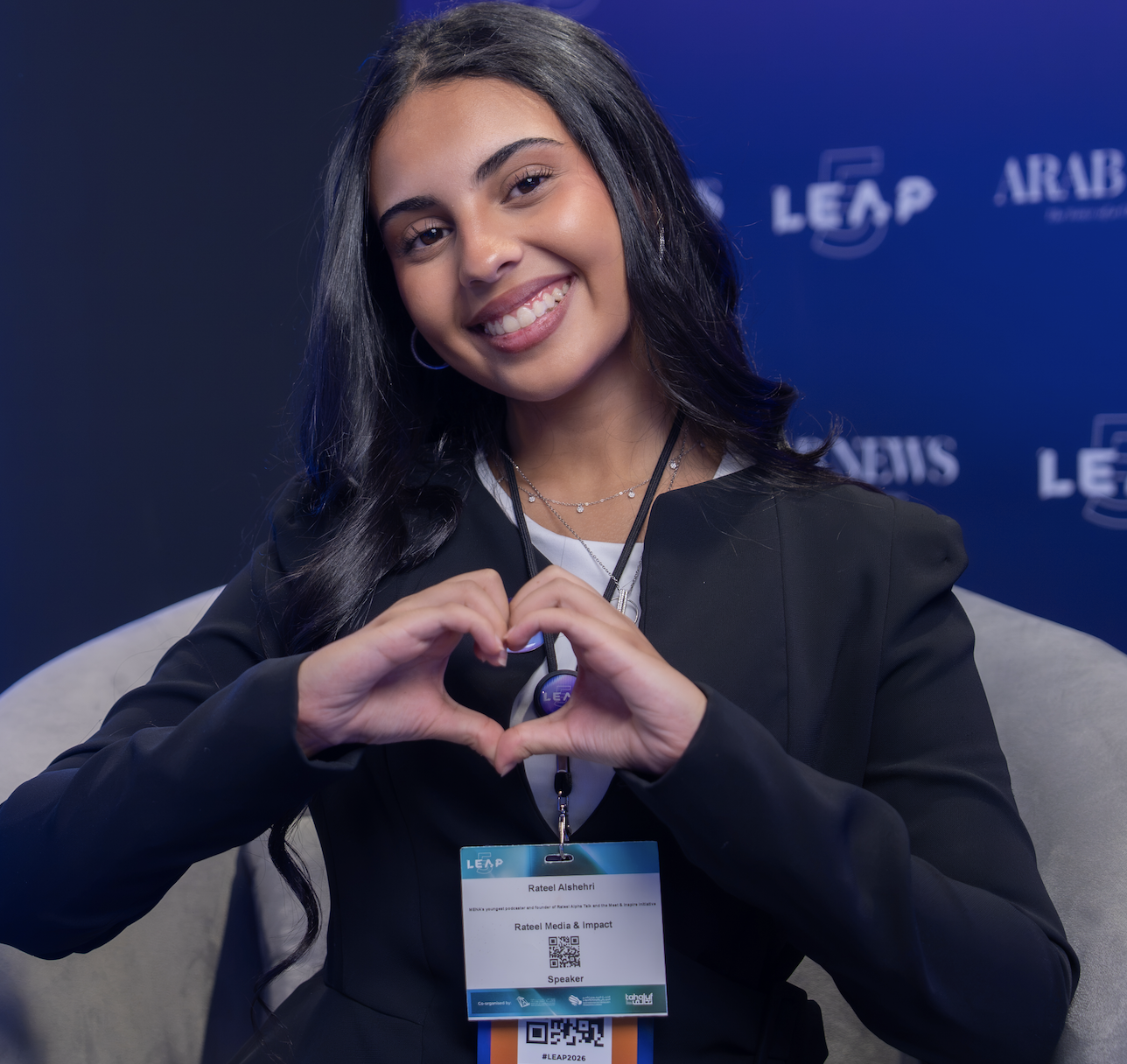 Rateel Al-Shehri, Saudi content creator, public speaker and youth advocate, said young people facing cyberbullying should not hesitate to seek help. (AN photo by Jaafar Saleh)
