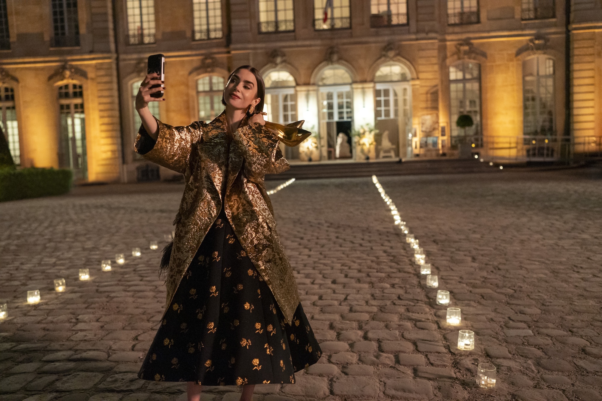 Lily Collins plays the lead role in 'Emily in Paris.' (Supplied)