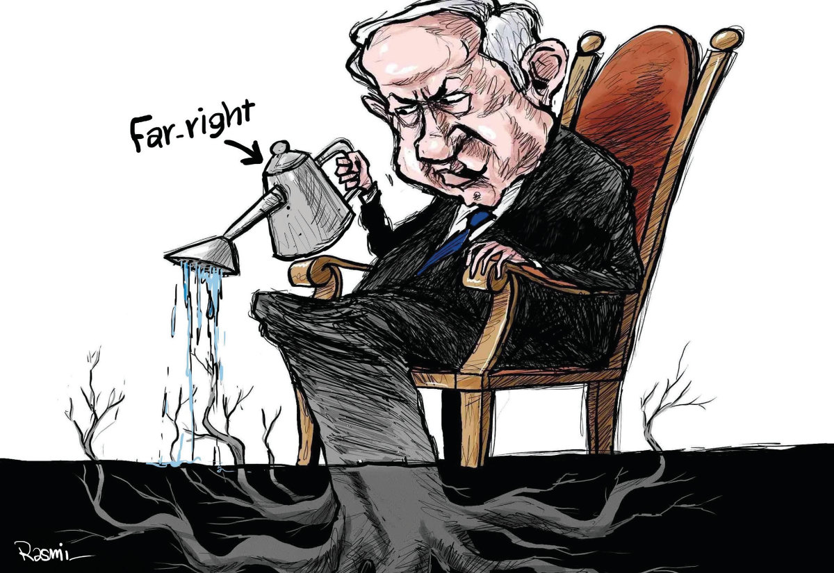 Cartoon by Amjad Rasmi. (Courtesy of Asharq Al-Awsat)